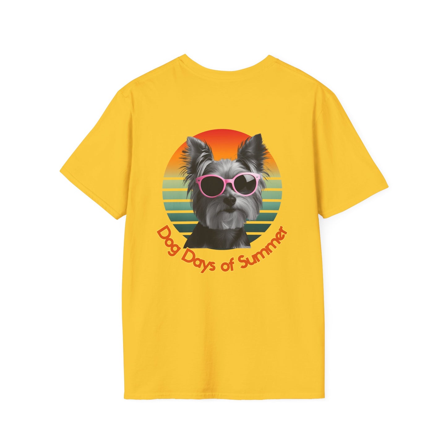Yorkshire Terrier, Dog Days of Summer T-Shirt, Summer T-Shirt, Pet Lover Shirt, Funny Dog Tee, Unisex Graphic Tee, Dog-Themed Gift