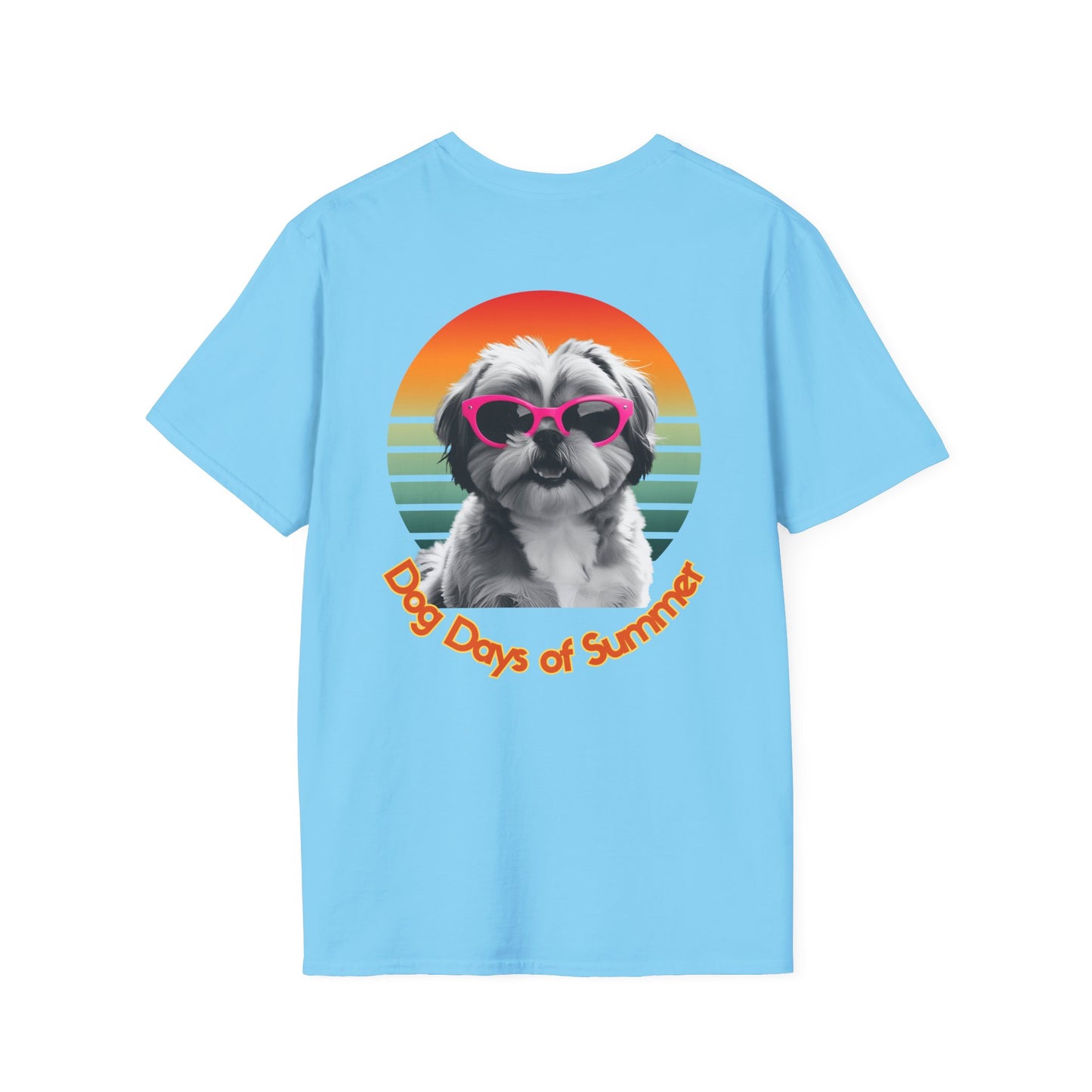 Shih Tzu, Dog Days of Summer Unisex T-Shirt, Summer Vibe Tee, Pet Lover Gift, Funny Dog Shirt, Casual Summer Wear, Cute Dog Graphic Tee