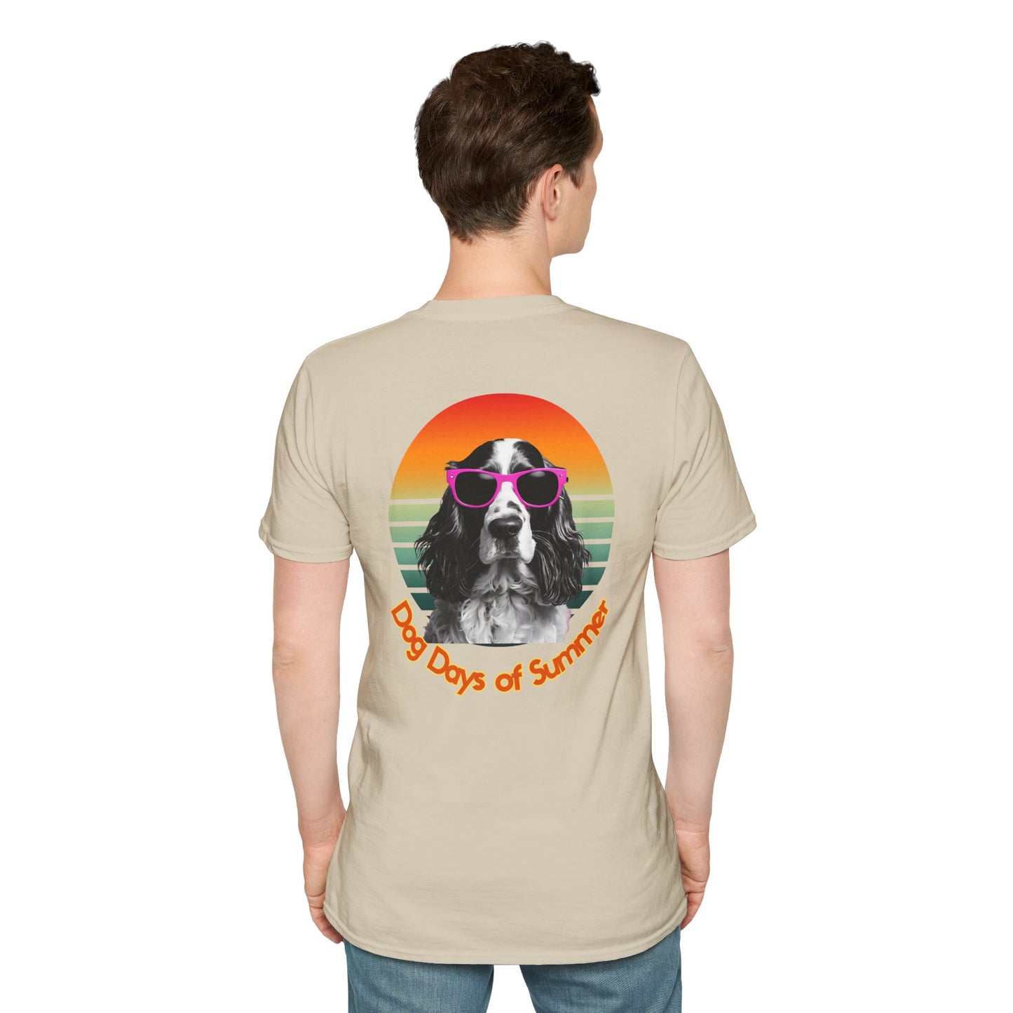 Cocker Spaniel, Dog Days of Summer Unisex T-Shirt, Casual Tee, Dog Lover Gift, Summer Apparel, Pet Lover T-Shirt, Vintage Style Shirt