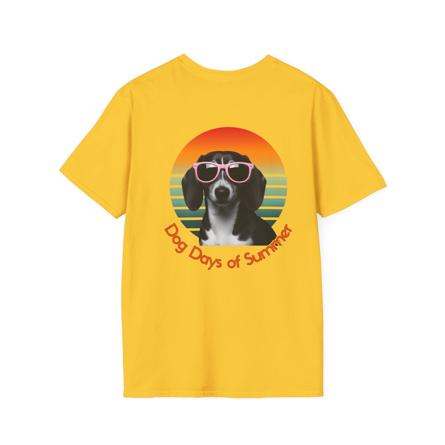 Dachshund, Summer Dog Days Unisex T-Shirt, Pet Lover Gift, Cute Dog T-Shirt, Summer Vibe Apparel, Fun Outdoor Shirt