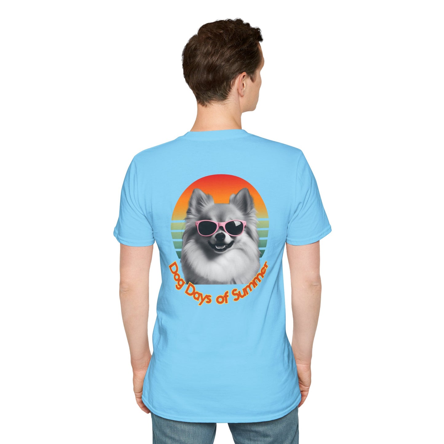 Pomeranian, Dog Days of Summer T-Shirt, Unisex Summer Tee, Dog Lover Shirt, Casual Graphic Tee, Gift for Dog Owners