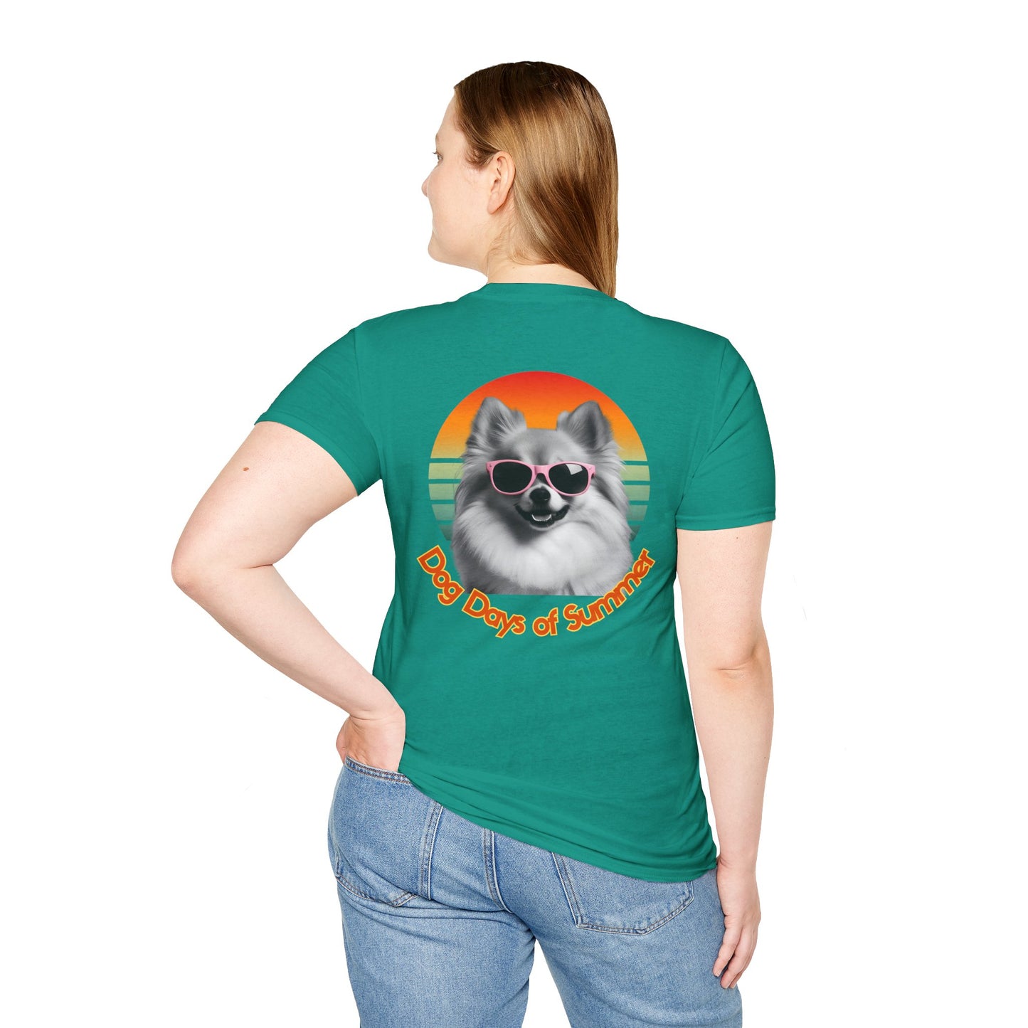 Pomeranian, Dog Days of Summer T-Shirt, Unisex Summer Tee, Dog Lover Shirt, Casual Graphic Tee, Gift for Dog Owners