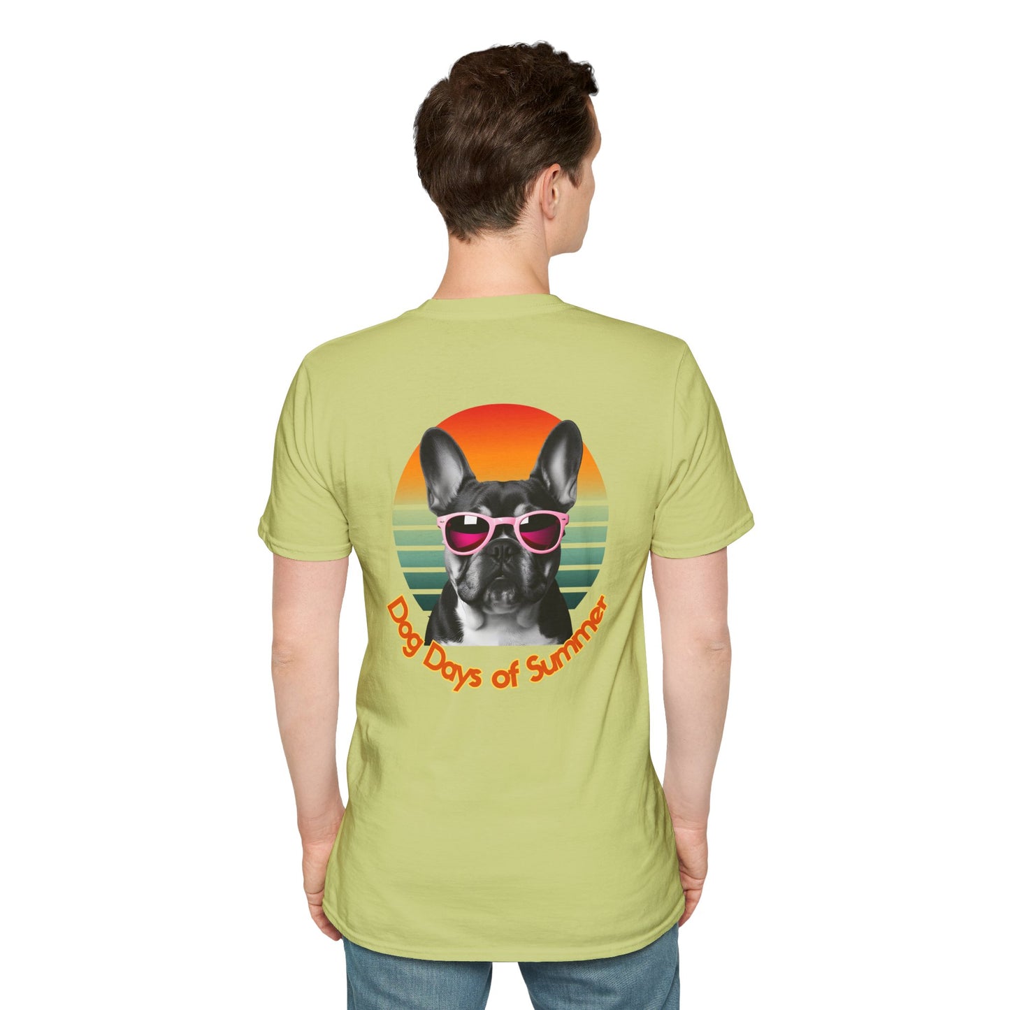 French Bulldog, Dog Days of Summer T-Shirt, Vintage Pet Tee, Summer T-Shirt, Dog Lover Gift, Unisex Graphic Tee, Animal Lovers Apparel
