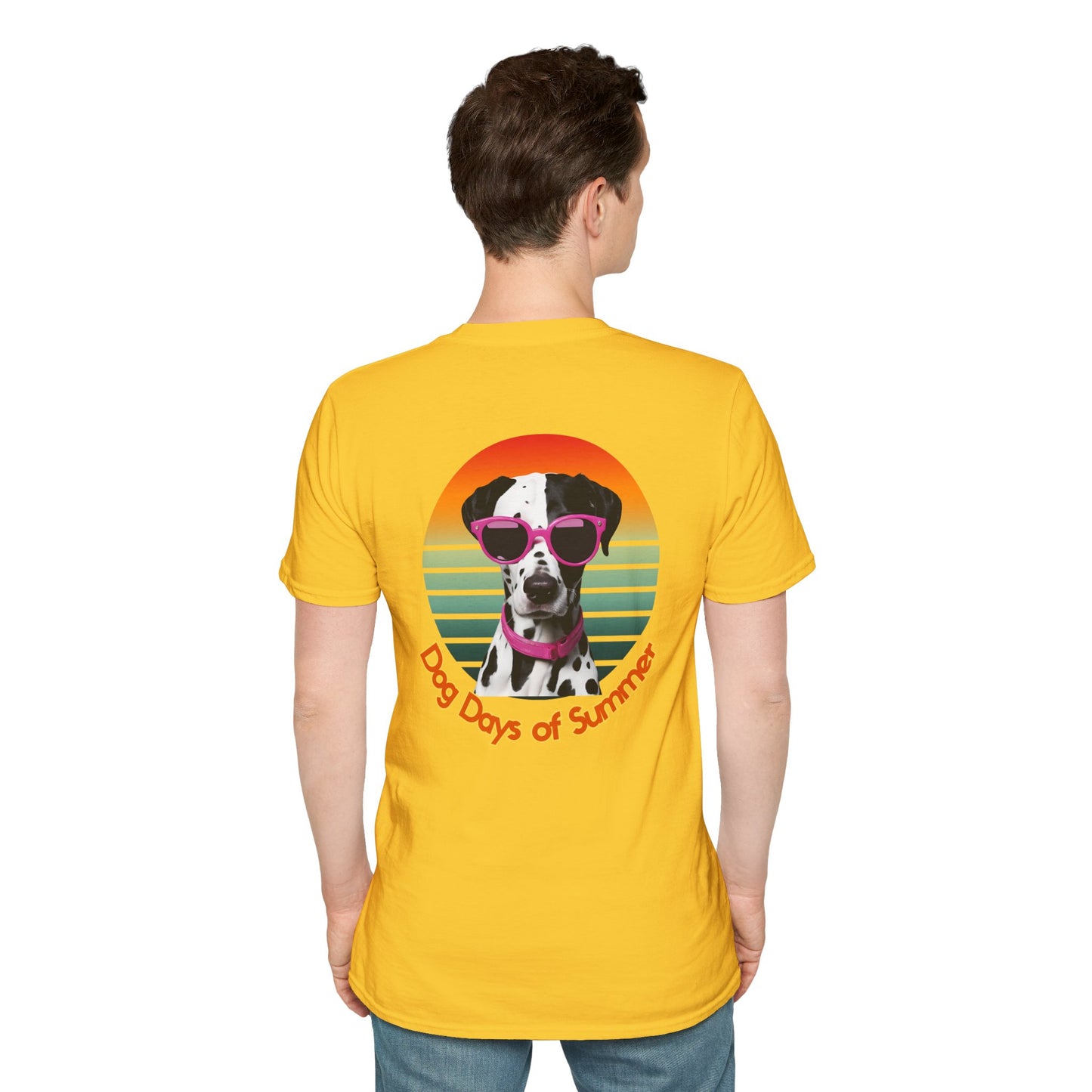 Dalmatian, Dog Days of Summer T-Shirt, Unisex Summer Tee, Pet Lover Gift, Casual Wear, Beach Vibes, Fun Dog Graphic Tee