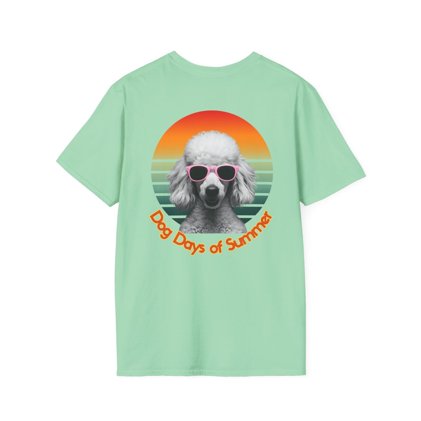 Poodle, Dog Days of Summer T-Shirt, Unisex Tee for Dog Lovers, Summer Vibe Shirt, Casual Wear, Pet Owner Gift, Comfortable Summer Apparel