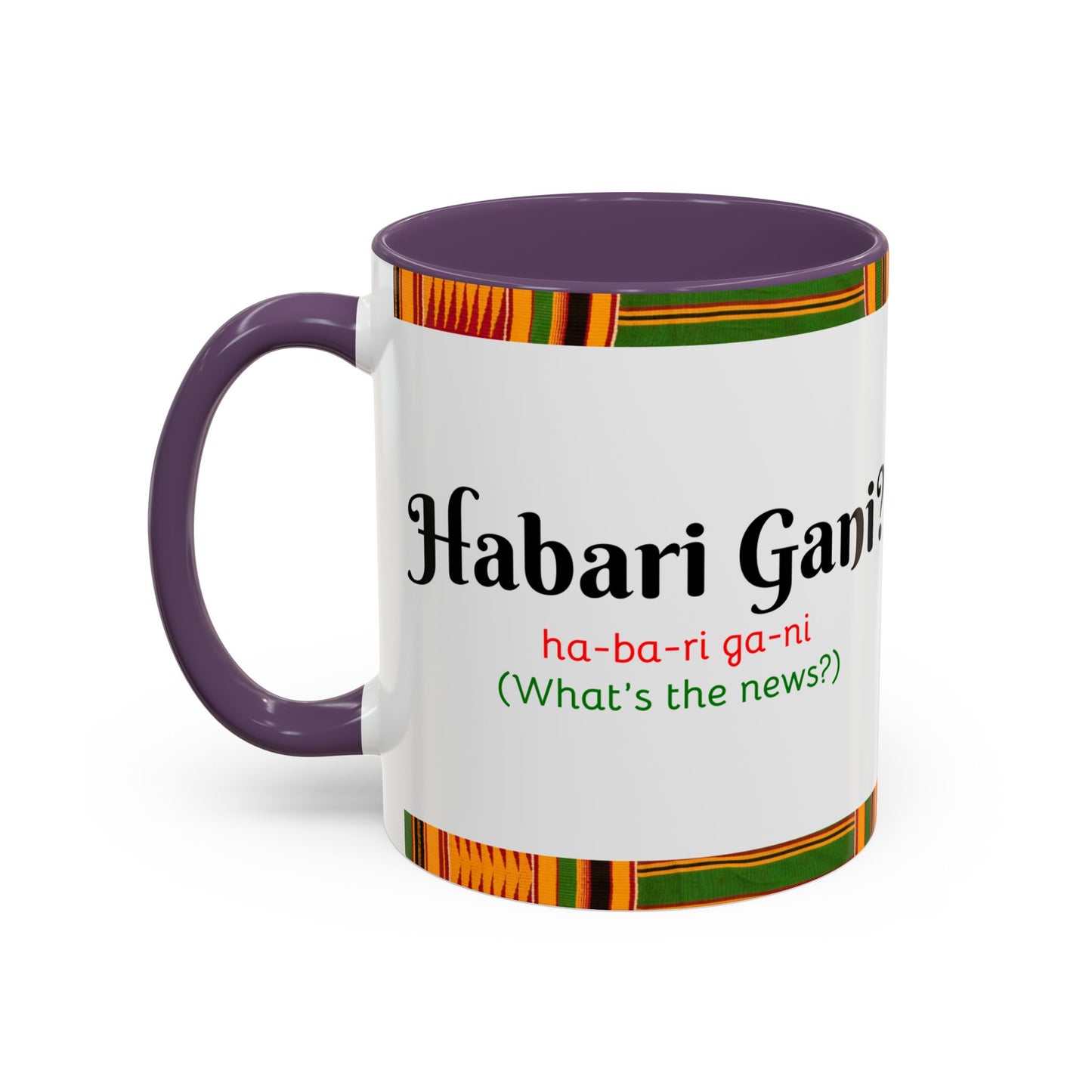 Kwanzaa Inspired Accent Coffee Mug, Vibrant African Heritage Mug, Ideal for Celebrations, Gift for Kwanzaa, Unique Everyday Use