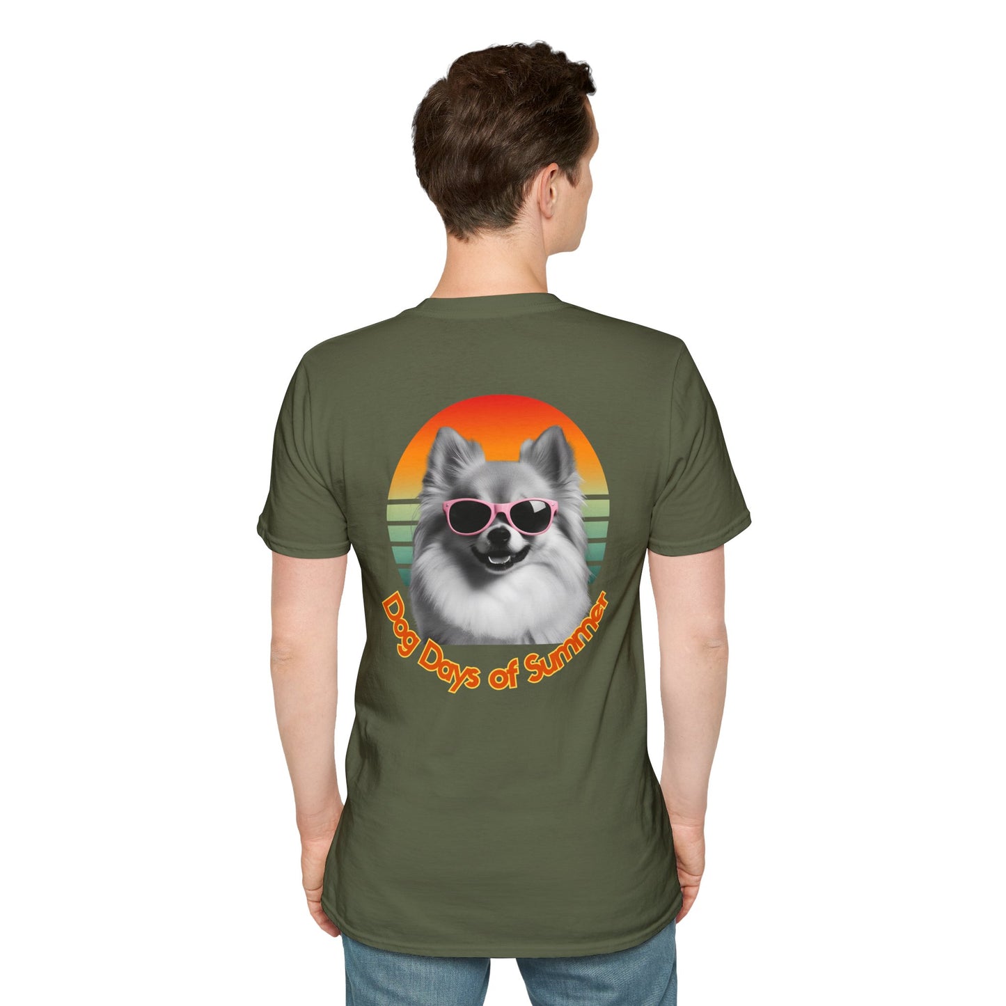 Pomeranian, Dog Days of Summer T-Shirt, Unisex Summer Tee, Dog Lover Shirt, Casual Graphic Tee, Gift for Dog Owners