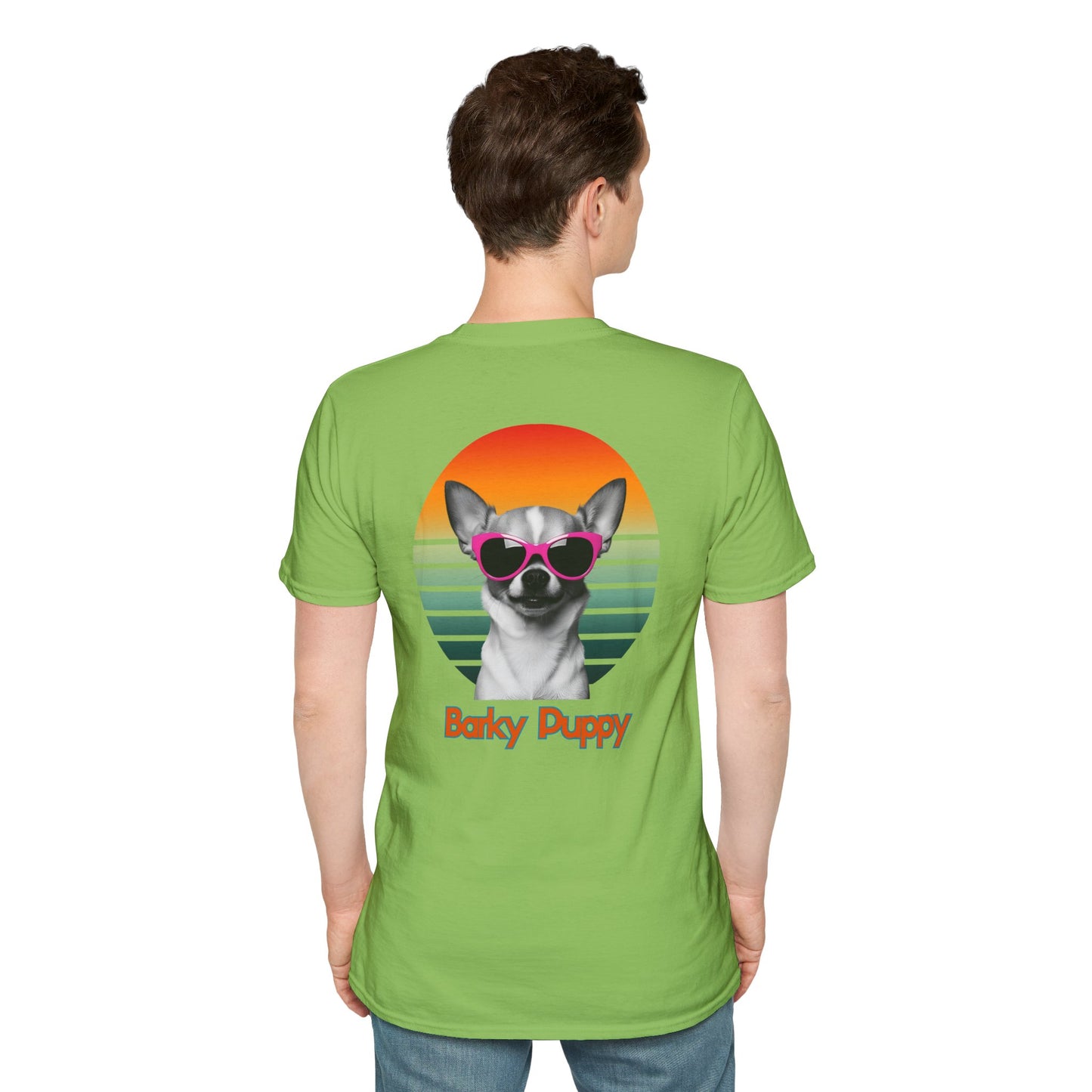 Chihuahua, Barky Puppy,  Stylish Dog Art T-Shirt, Pet Lover Gift, Summer Vibes Tee, Unisex Graphic Shirt, Cool Dog Apparel, Dog Owner Fashion