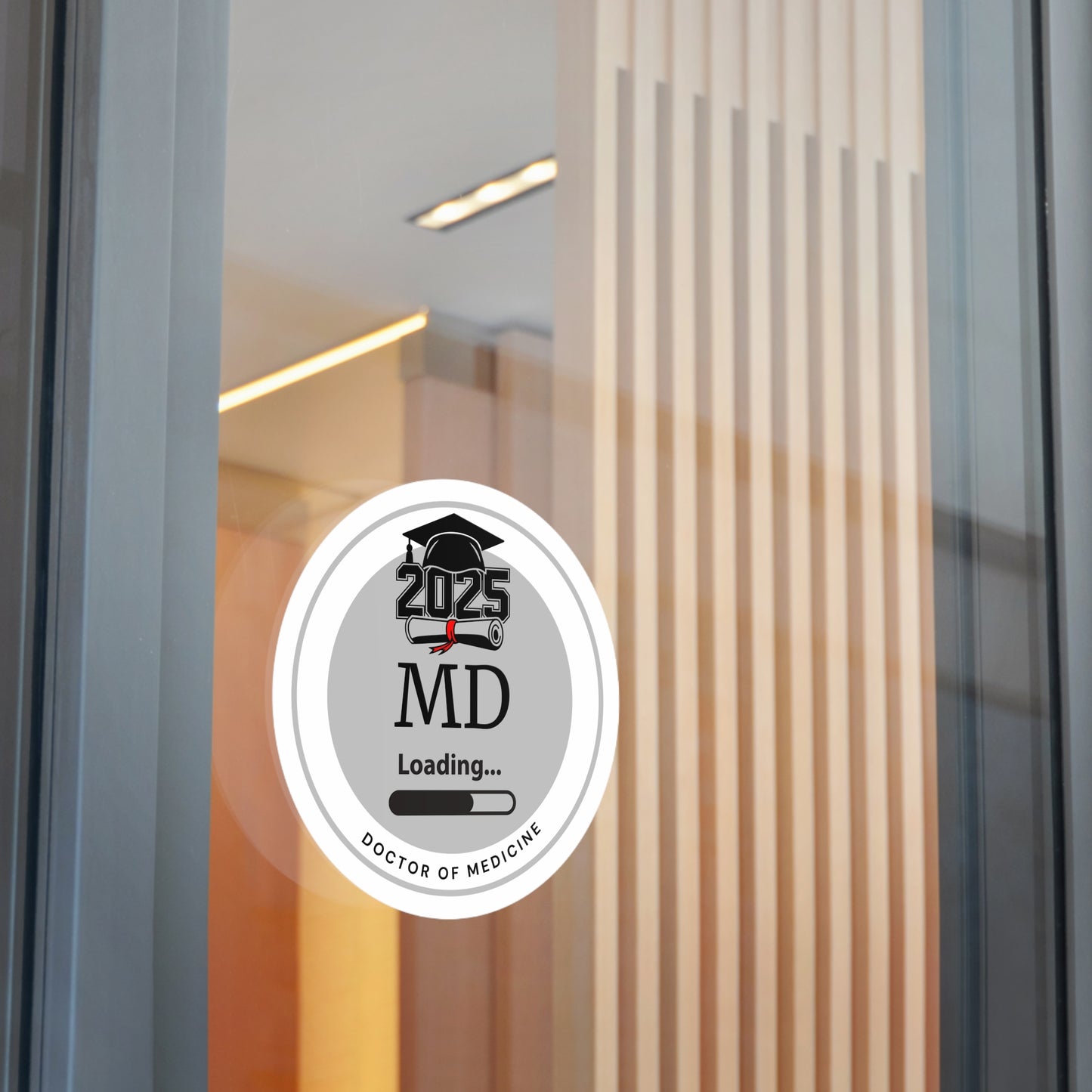 Vinyl Sticker - MD Sticker, Doctor of Medicine, Future Doctor, Graduation Loading