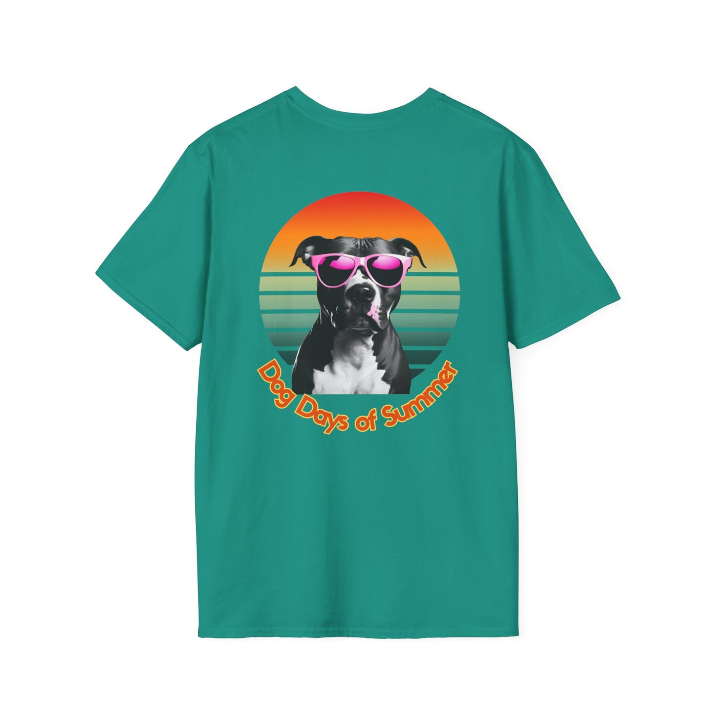 Pit Bull, Dog Days of Summer T-Shirt, Unisex Tee, Summer Vibe Shirt, Dog Lover Gift, Fun Graphic T-Shirt, Pet Themed Apparel