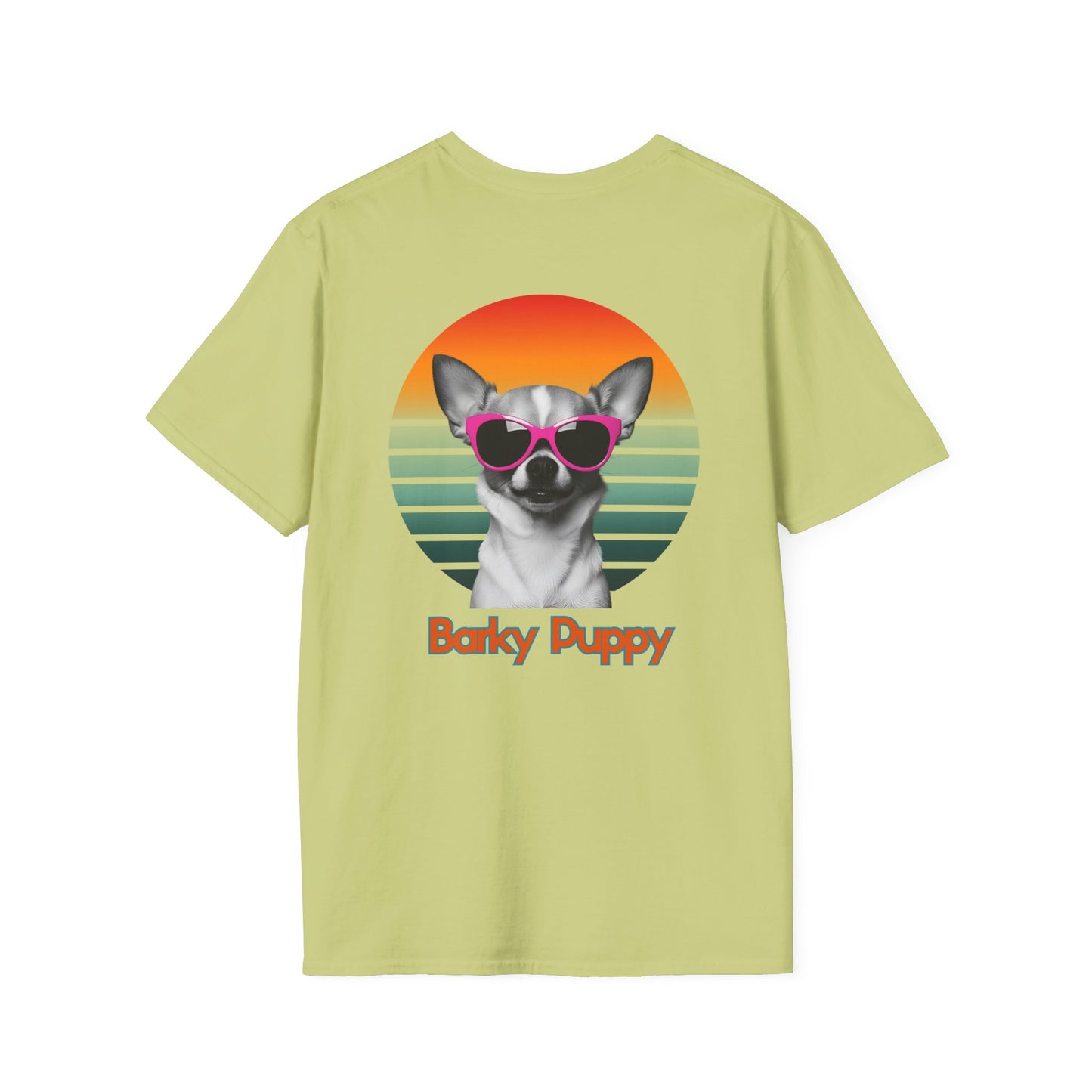 Chihuahua, Barky Puppy,  Stylish Dog Art T-Shirt, Pet Lover Gift, Summer Vibes Tee, Unisex Graphic Shirt, Cool Dog Apparel, Dog Owner Fashion