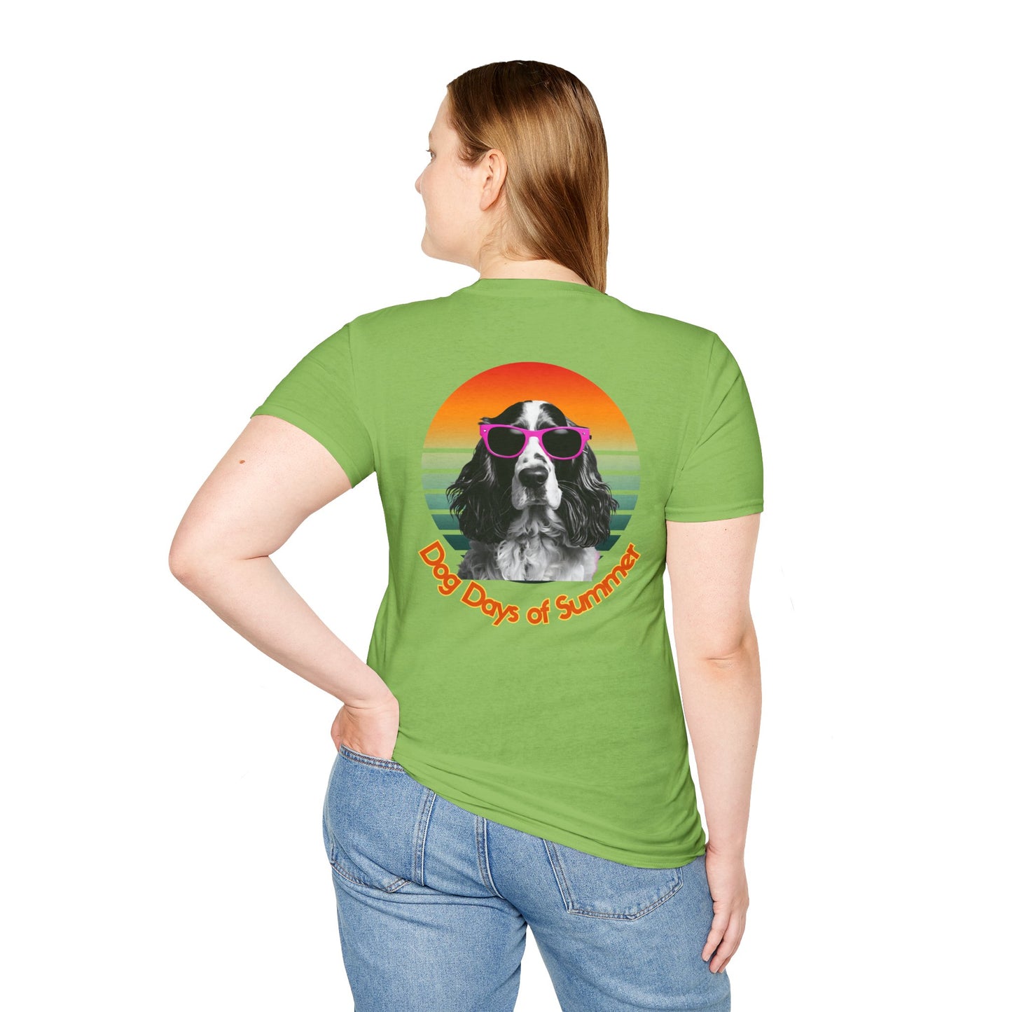 Cocker Spaniel, Dog Days of Summer Unisex T-Shirt, Casual Tee, Dog Lover Gift, Summer Apparel, Pet Lover T-Shirt, Vintage Style Shirt
