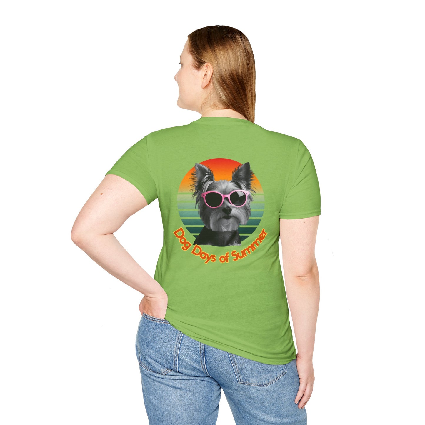 Yorkshire Terrier, Dog Days of Summer T-Shirt, Summer T-Shirt, Pet Lover Shirt, Funny Dog Tee, Unisex Graphic Tee, Dog-Themed Gift