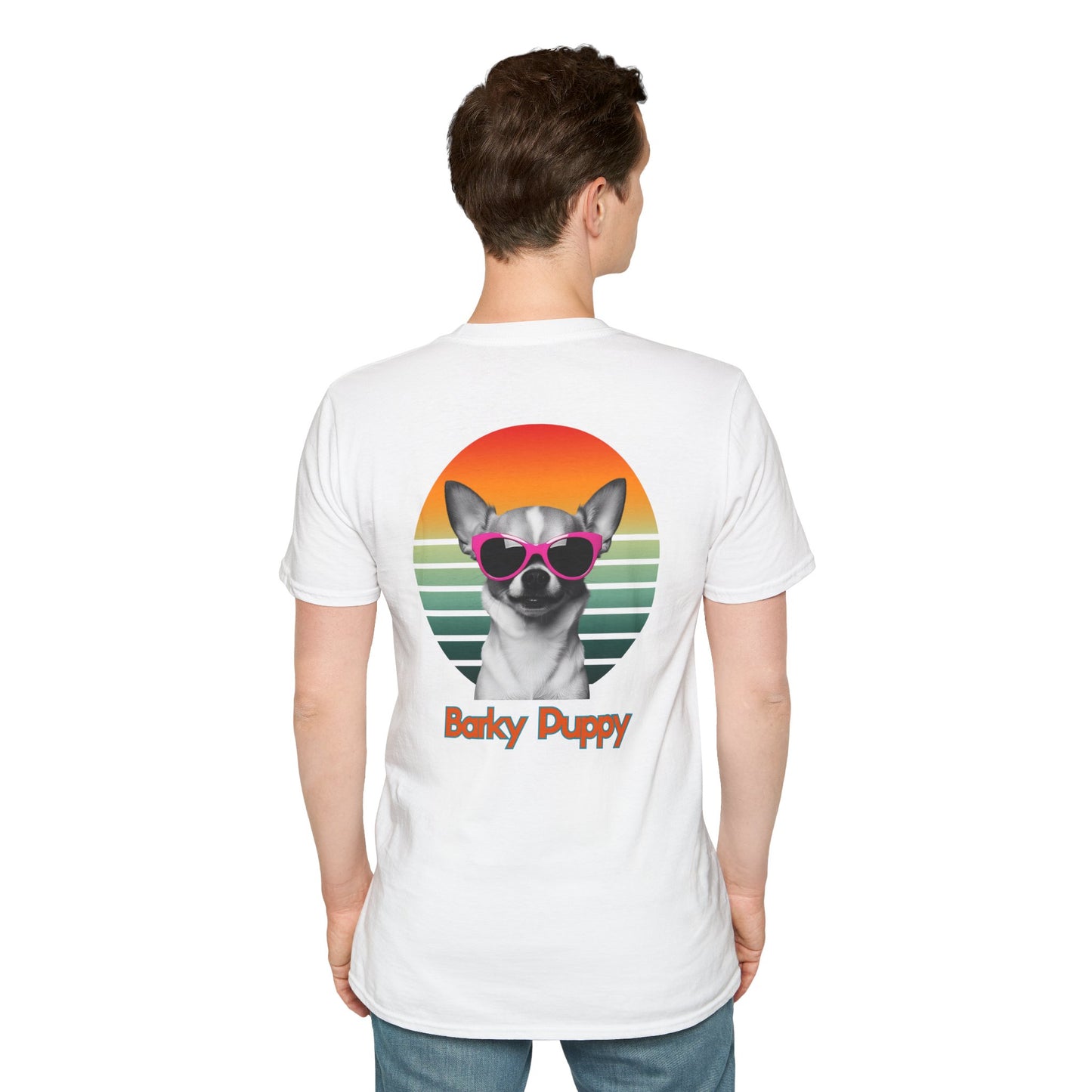 Chihuahua, Barky Puppy,  Stylish Dog Art T-Shirt, Pet Lover Gift, Summer Vibes Tee, Unisex Graphic Shirt, Cool Dog Apparel, Dog Owner Fashion