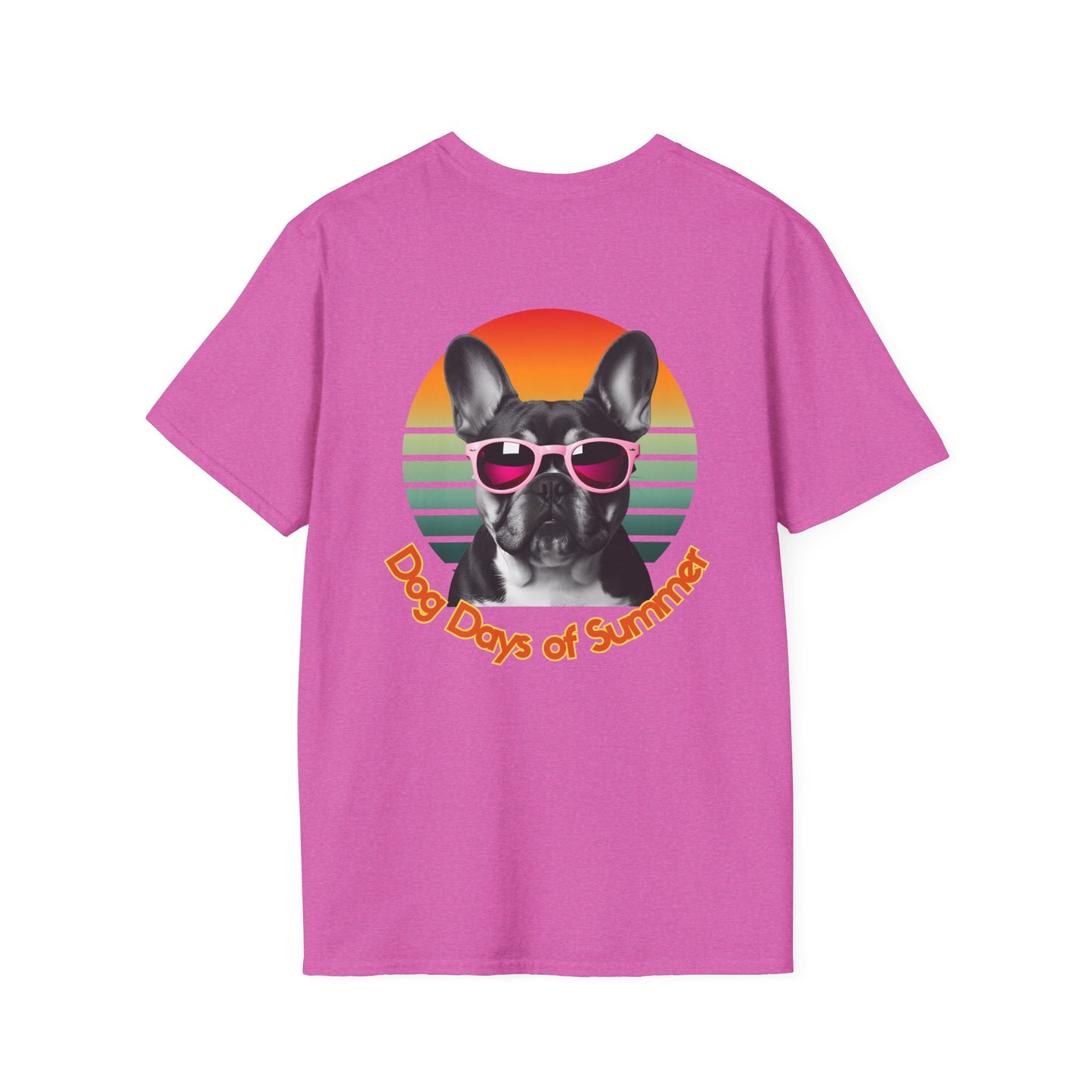 French Bulldog, Dog Days of Summer T-Shirt, Vintage Pet Tee, Summer T-Shirt, Dog Lover Gift, Unisex Graphic Tee, Animal Lovers Apparel