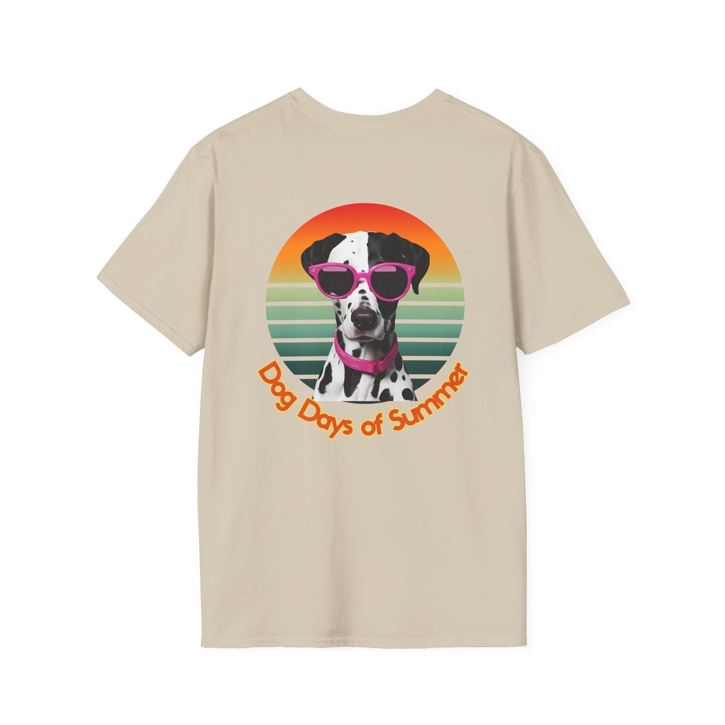 Dalmatian, Dog Days of Summer T-Shirt, Unisex Summer Tee, Pet Lover Gift, Casual Wear, Beach Vibes, Fun Dog Graphic Tee