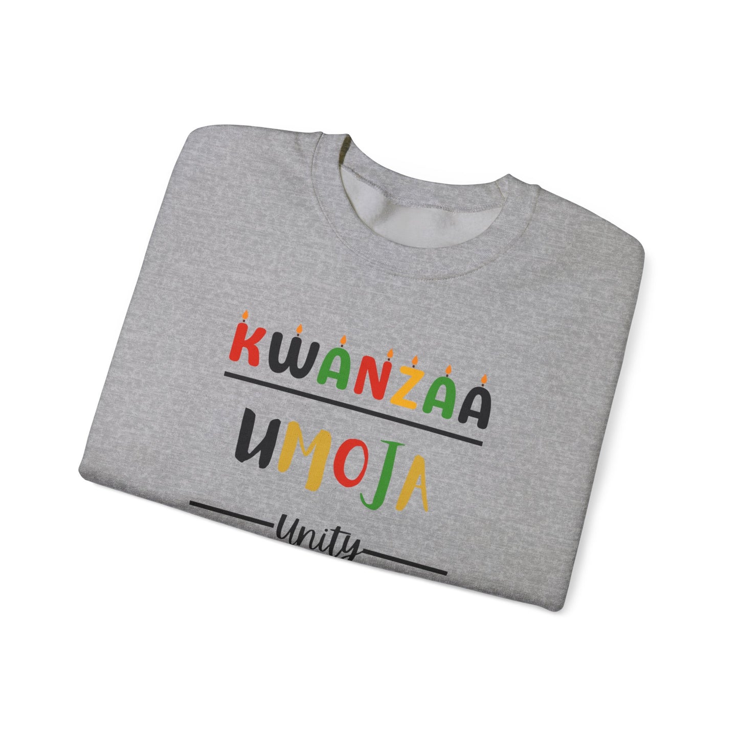 Umoja, Kwanzaa Unity Sweatshirt - Cozy Crewneck, Unisex Gift, Celebratory Apparel, Holiday Sweater, Unity Message
