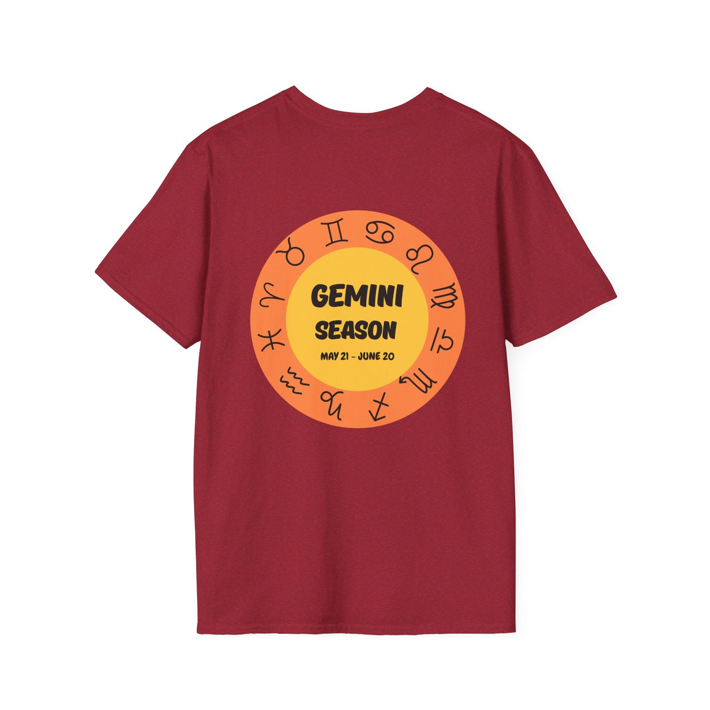 Gemini Season Birthday Zodiac Unisex Softstyle T-Shirt