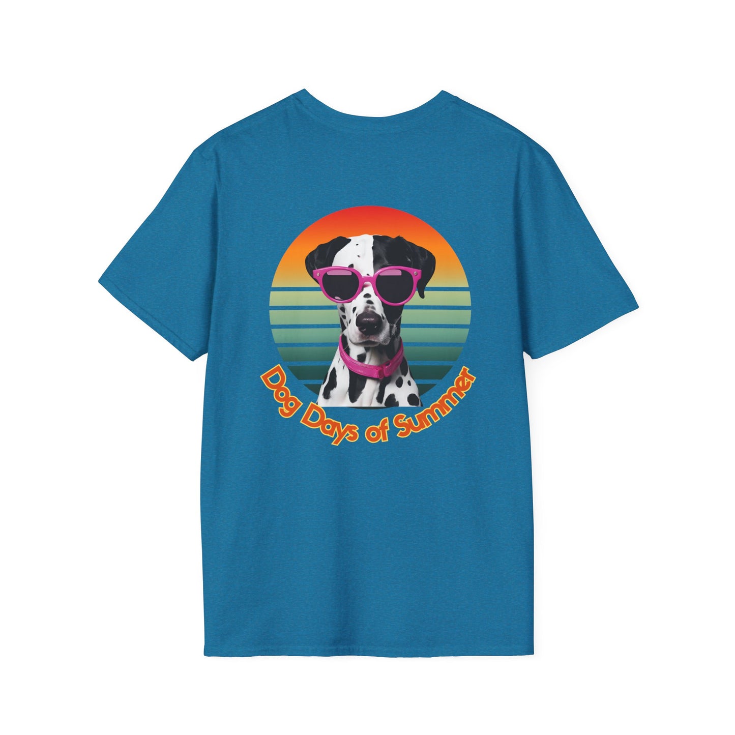 Dalmatian, Dog Days of Summer T-Shirt, Unisex Summer Tee, Pet Lover Gift, Casual Wear, Beach Vibes, Fun Dog Graphic Tee