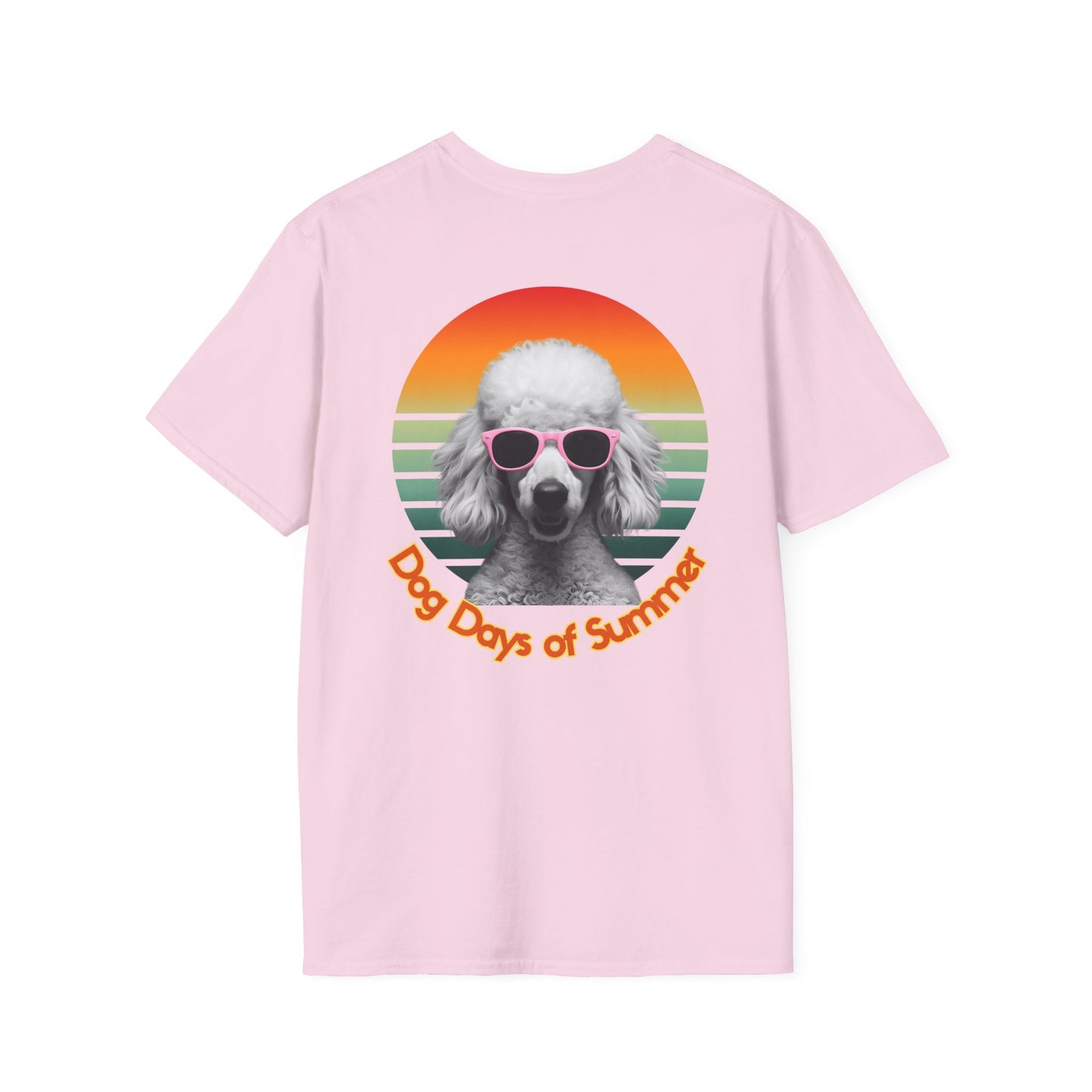 Poodle, Dog Days of Summer T-Shirt, Unisex Tee for Dog Lovers, Summer Vibe Shirt, Casual Wear, Pet Owner Gift, Comfortable Summer Apparel