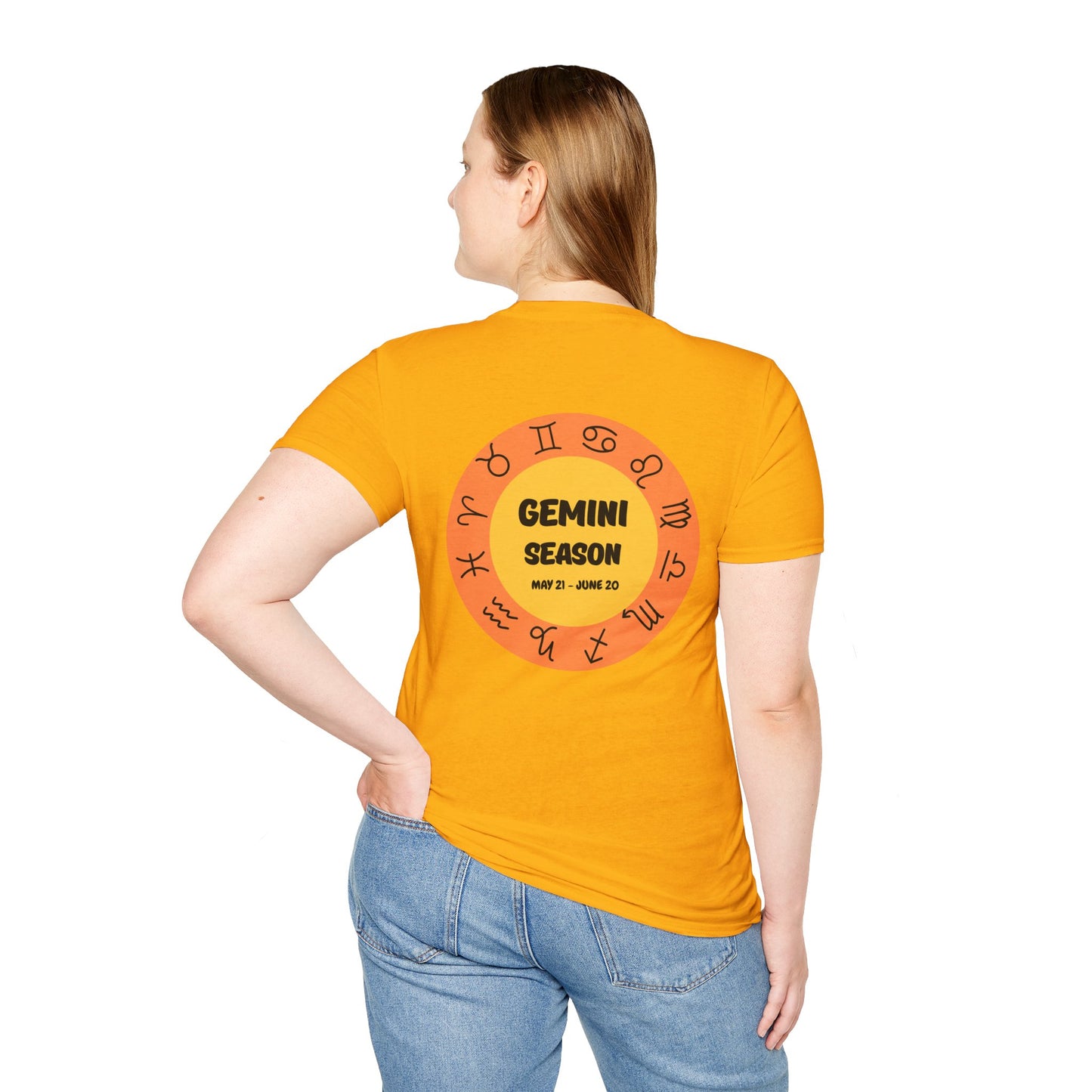 Gemini Season Birthday Zodiac Unisex Softstyle T-Shirt