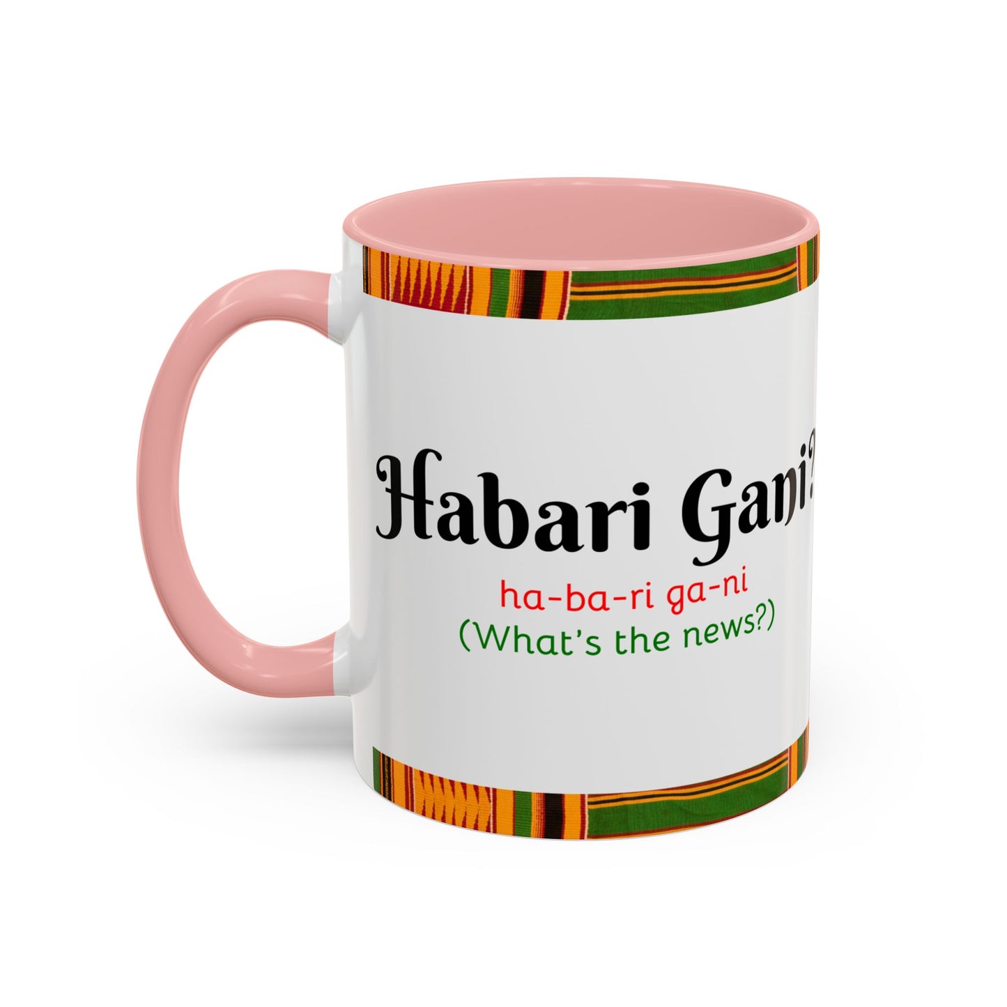 Kwanzaa Inspired Accent Coffee Mug, Vibrant African Heritage Mug, Ideal for Celebrations, Gift for Kwanzaa, Unique Everyday Use
