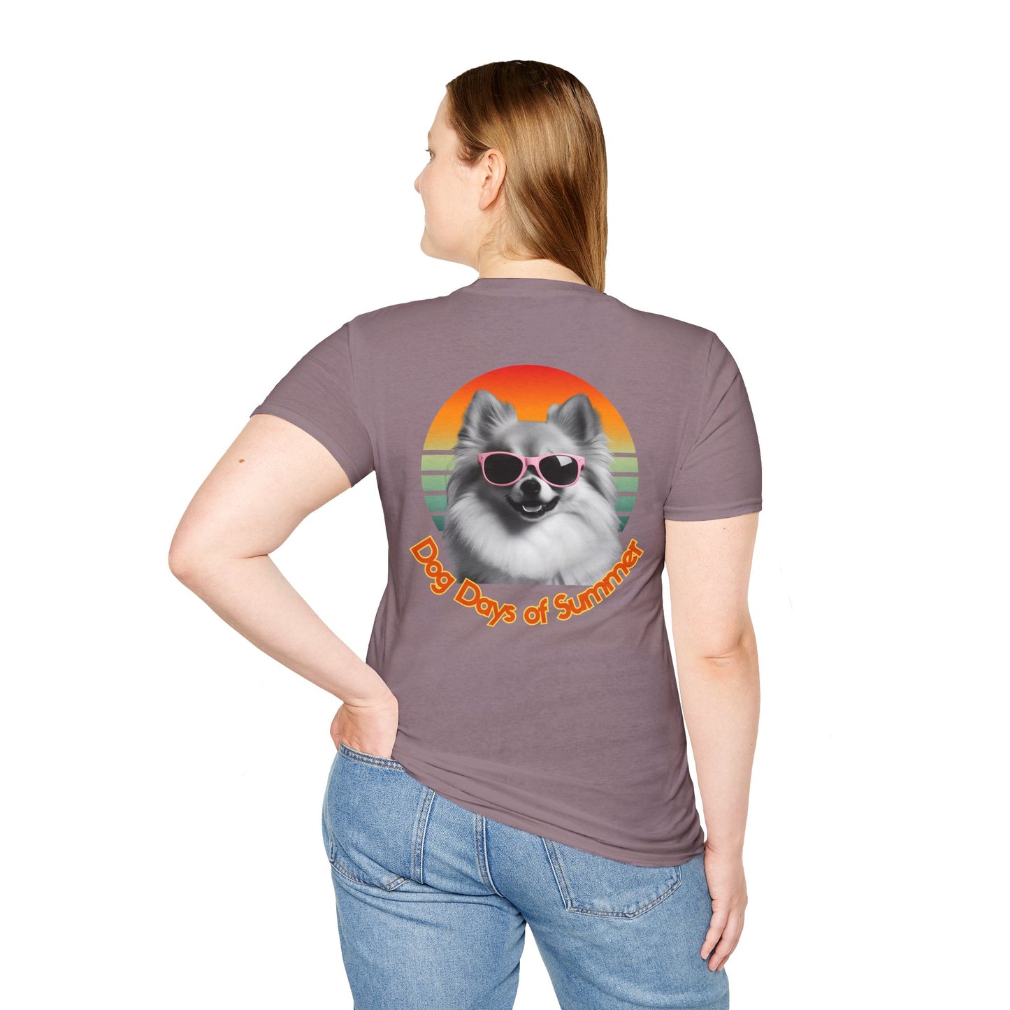 Pomeranian, Dog Days of Summer T-Shirt, Unisex Summer Tee, Dog Lover Shirt, Casual Graphic Tee, Gift for Dog Owners