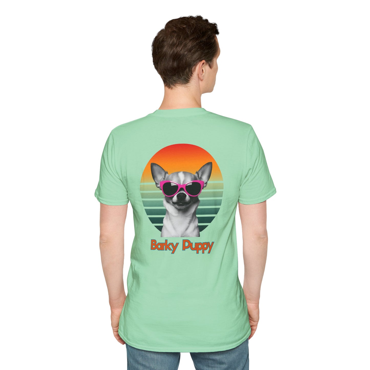 Chihuahua, Barky Puppy, Stylish Dog Art T-Shirt, Pet Lover Gift, Summer Vibes Tee, Unisex Graphic Shirt, Cool Dog Apparel, Dog Owner Fashion
