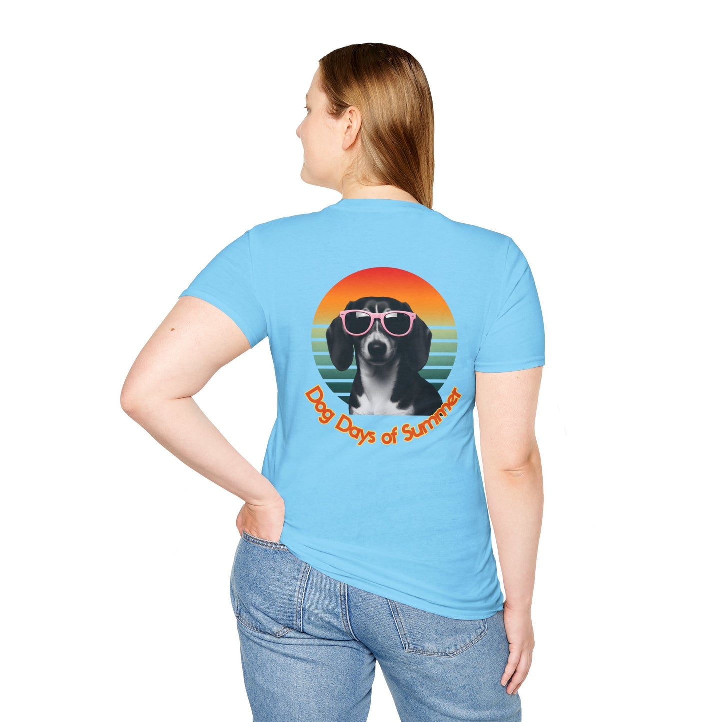 Dachshund, Summer Dog Days Unisex T-Shirt, Pet Lover Gift, Cute Dog T-Shirt, Summer Vibe Apparel, Fun Outdoor Shirt