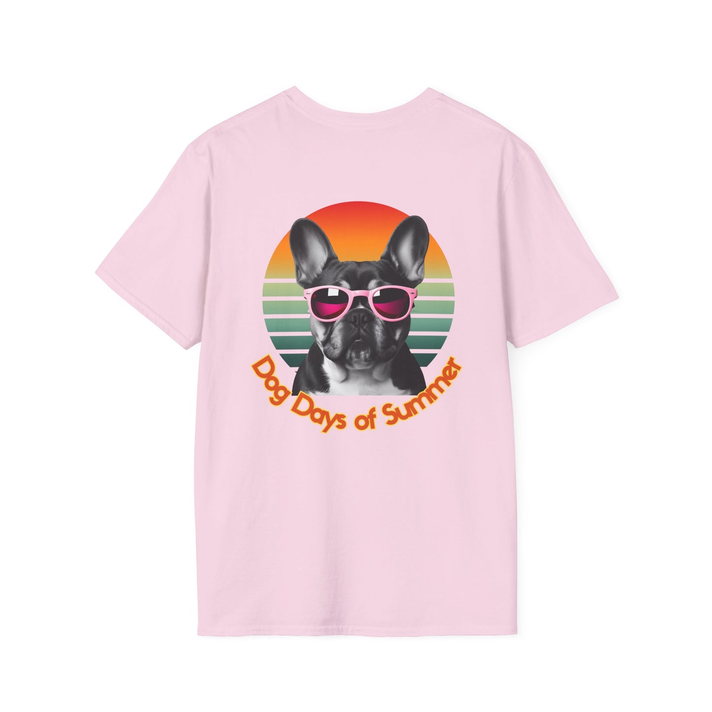 French Bulldog, Dog Days of Summer T-Shirt, Vintage Pet Tee, Summer T-Shirt, Dog Lover Gift, Unisex Graphic Tee, Animal Lovers Apparel