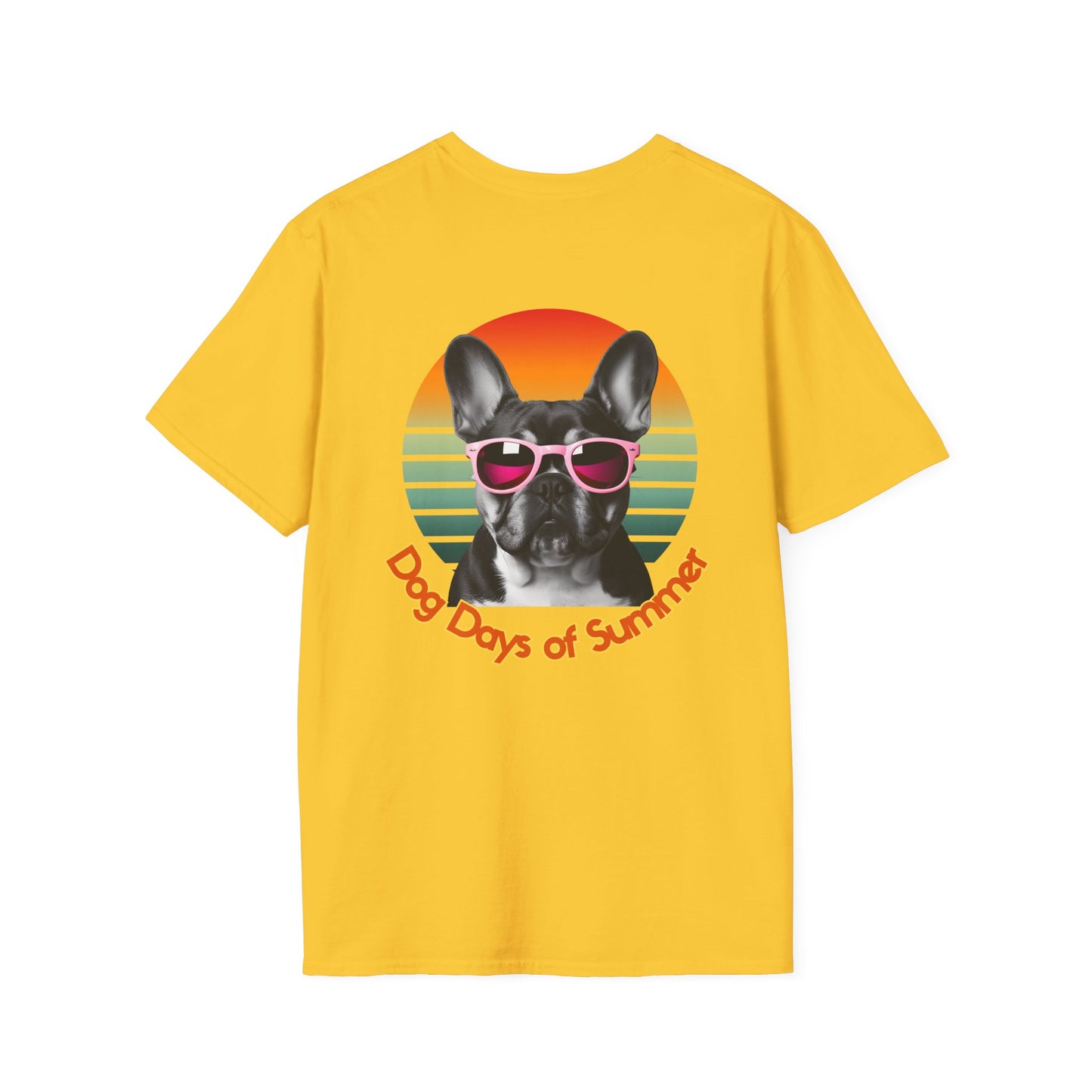 French Bulldog, Dog Days of Summer T-Shirt, Vintage Pet Tee, Summer T-Shirt, Dog Lover Gift, Unisex Graphic Tee, Animal Lovers Apparel