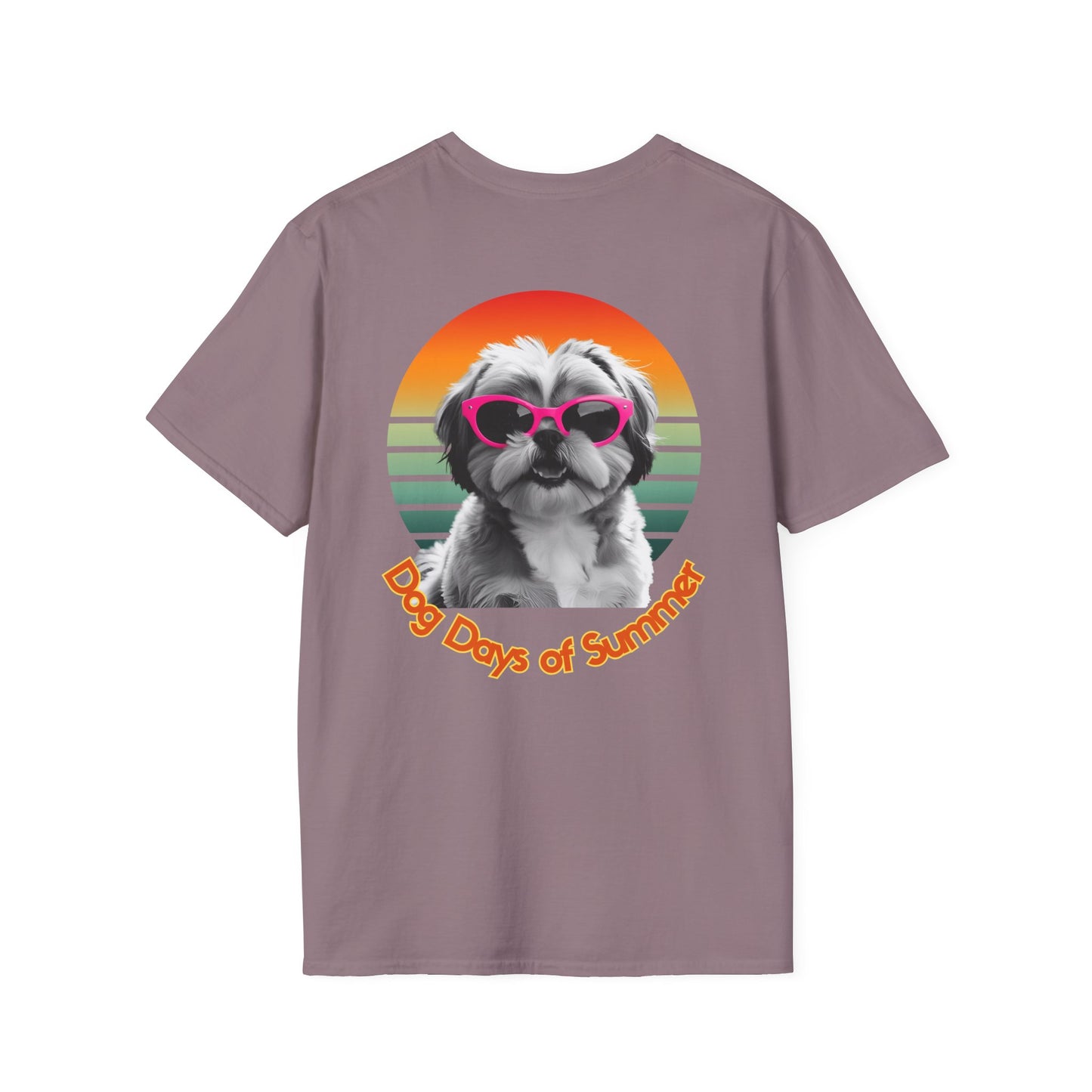 Shih Tzu, Dog Days of Summer Unisex T-Shirt, Summer Vibe Tee, Pet Lover Gift, Funny Dog Shirt, Casual Summer Wear, Cute Dog Graphic Tee