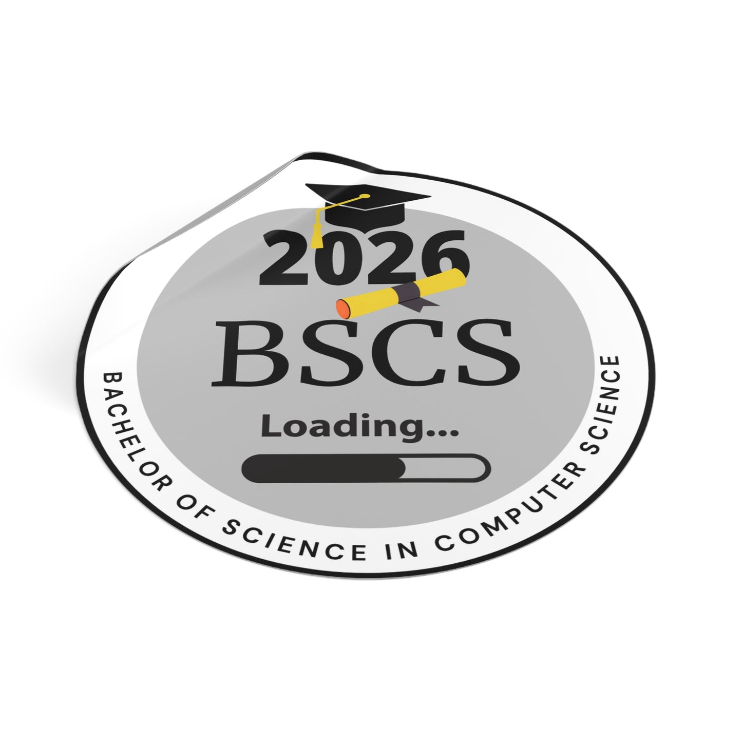 Vinyl Sticker -Vinyl Sticker - Bachelor of Science in Computer Science, c/o 2026, Future Graduate