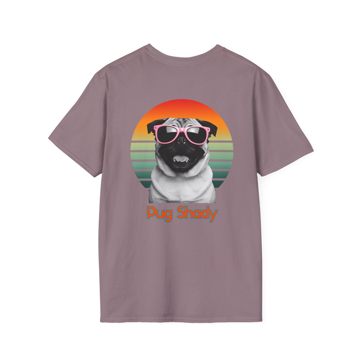 Pug, Retro Pug Shady T-Shirt, Fun Dog Lover Gift, Vintage Style Tee, Unisex Graphic Shirt, Casual Wear, Dog Mom Shirt