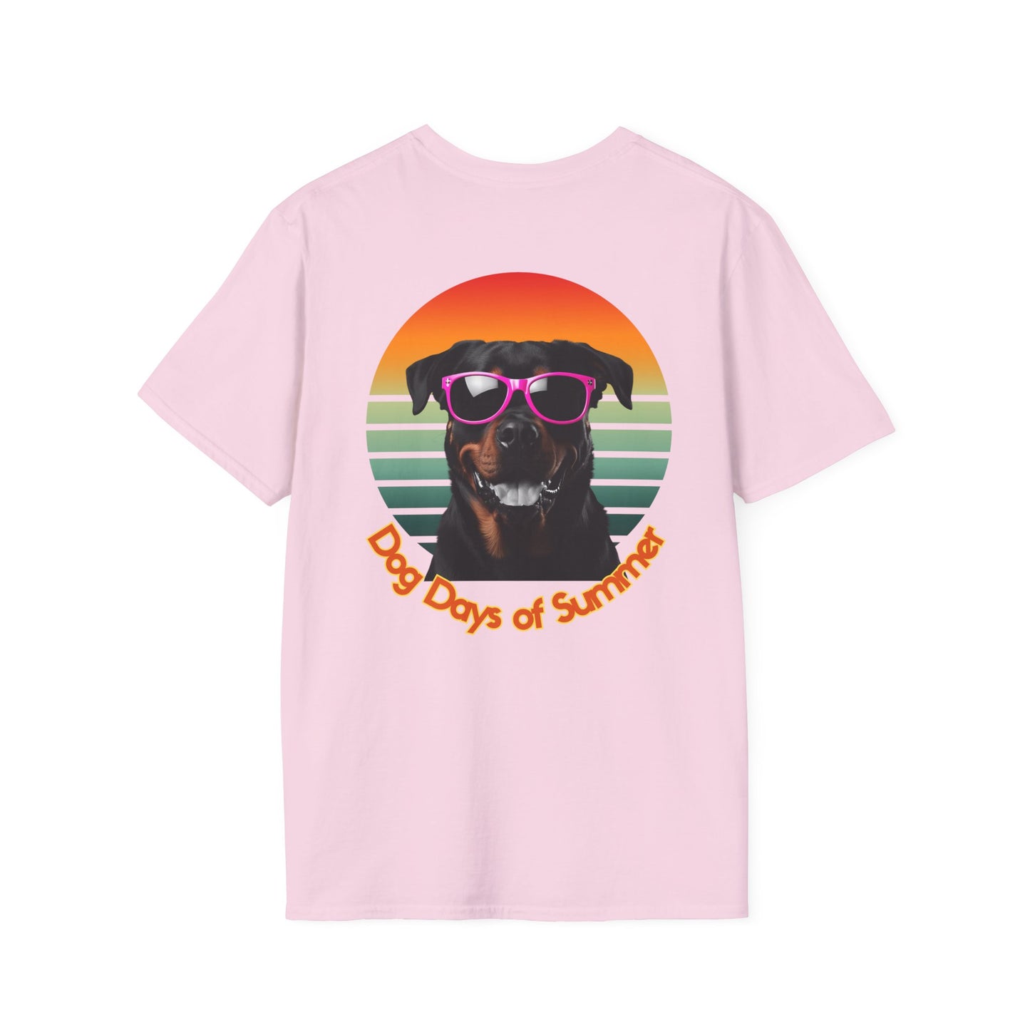 Rottweiler, Dog Days of Summer Unisex T-Shirt, Cute Pet Shirt, Summer Tee, Dog Lover Gift, Fun and Relaxed Style, Graphic Tee