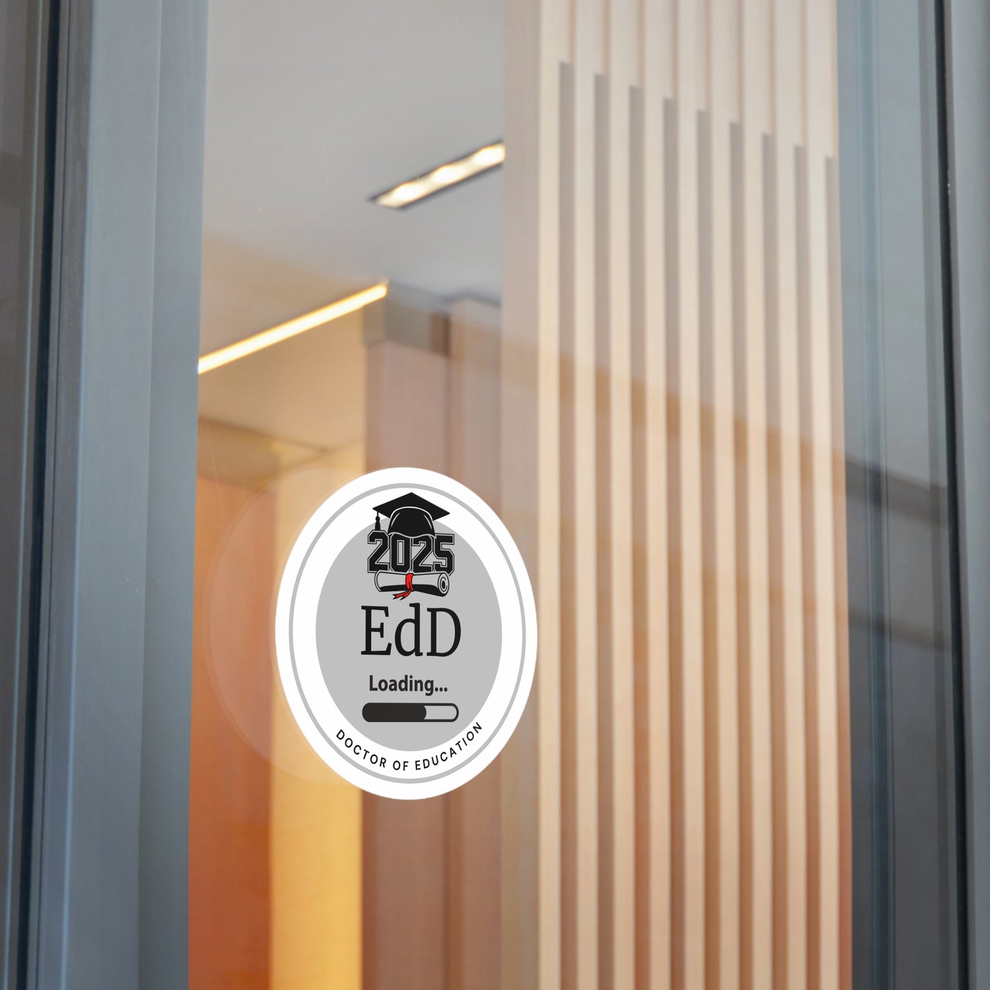 Vinyl Sticker - EdD Sticker, Doctor of Education, Future Doctor, Graduation Loading