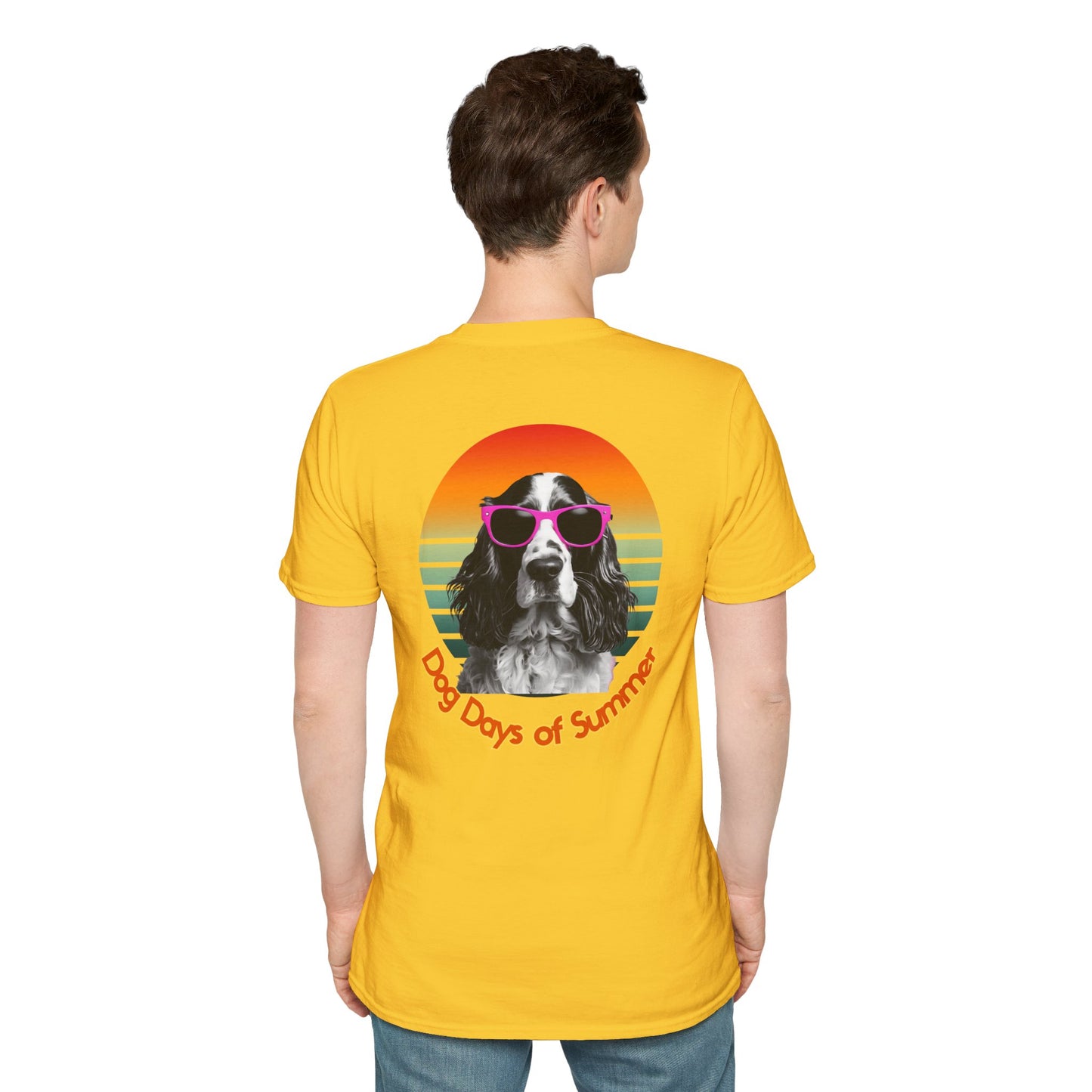 Cocker Spaniel, Dog Days of Summer Unisex T-Shirt, Casual Tee, Dog Lover Gift, Summer Apparel, Pet Lover T-Shirt, Vintage Style Shirt
