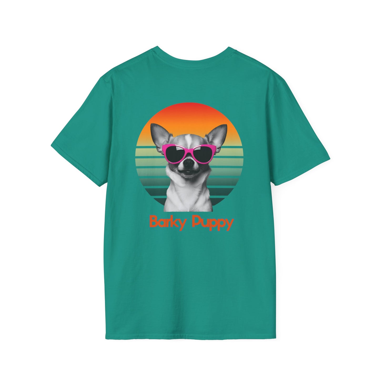 Chihuahua, Barky Puppy,  Stylish Dog Art T-Shirt, Pet Lover Gift, Summer Vibes Tee, Unisex Graphic Shirt, Cool Dog Apparel, Dog Owner Fashion
