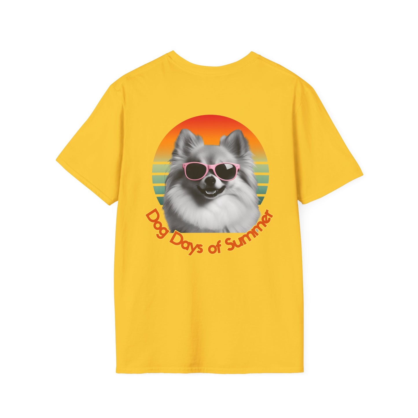 Pomeranian, Dog Days of Summer T-Shirt, Unisex Summer Tee, Dog Lover Shirt, Casual Graphic Tee, Gift for Dog Owners