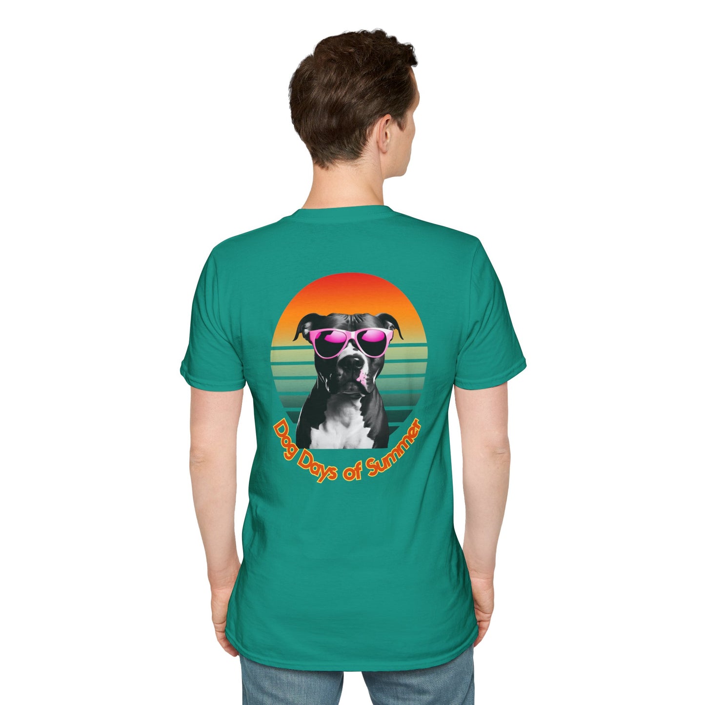 Pit Bull, Dog Days of Summer T-Shirt, Unisex Tee, Summer Vibe Shirt, Dog Lover Gift, Fun Graphic T-Shirt, Pet Themed Apparel