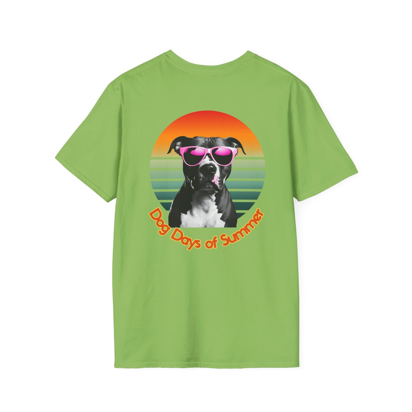 Pit Bull, Dog Days of Summer T-Shirt, Unisex Tee, Summer Vibe Shirt, Dog Lover Gift, Fun Graphic T-Shirt, Pet Themed Apparel