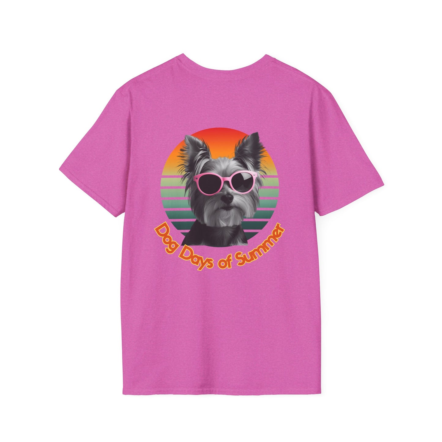 Yorkshire Terrier, Dog Days of Summer T-Shirt, Summer T-Shirt, Pet Lover Shirt, Funny Dog Tee, Unisex Graphic Tee, Dog-Themed Gift