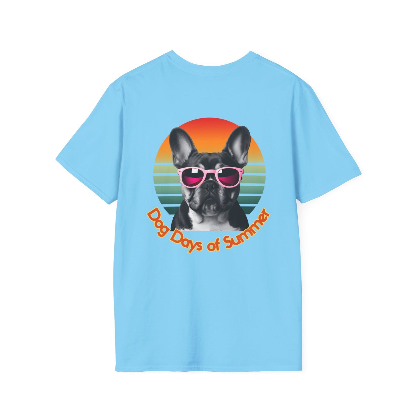French Bulldog, Dog Days of Summer T-Shirt, Vintage Pet Tee, Summer T-Shirt, Dog Lover Gift, Unisex Graphic Tee, Animal Lovers Apparel