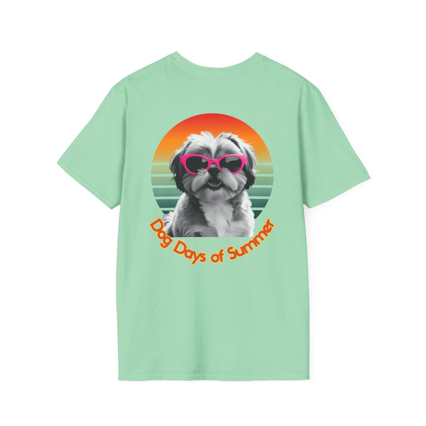 Shih Tzu, Dog Days of Summer Unisex T-Shirt, Summer Vibe Tee, Pet Lover Gift, Funny Dog Shirt, Casual Summer Wear, Cute Dog Graphic Tee