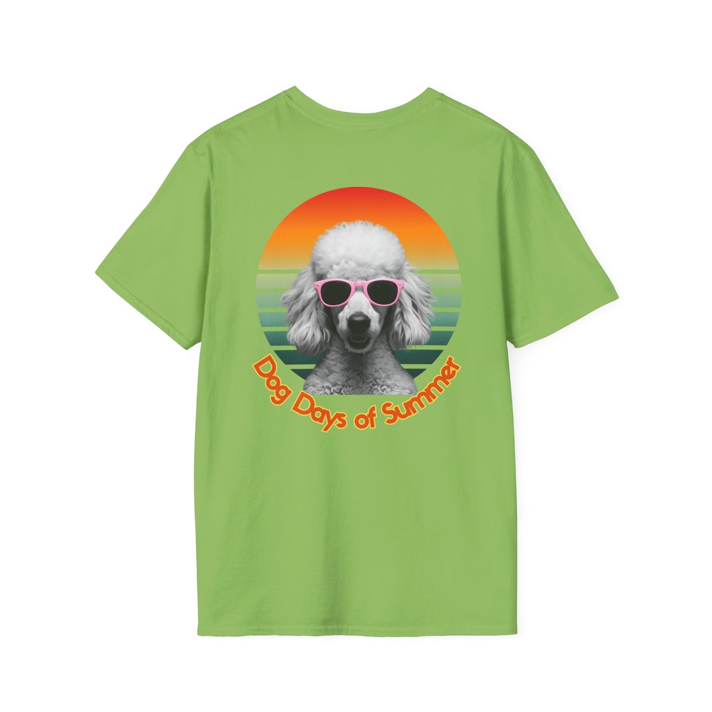 Poodle, Dog Days of Summer T-Shirt, Unisex Tee for Dog Lovers, Summer Vibe Shirt, Casual Wear, Pet Owner Gift, Comfortable Summer Apparel