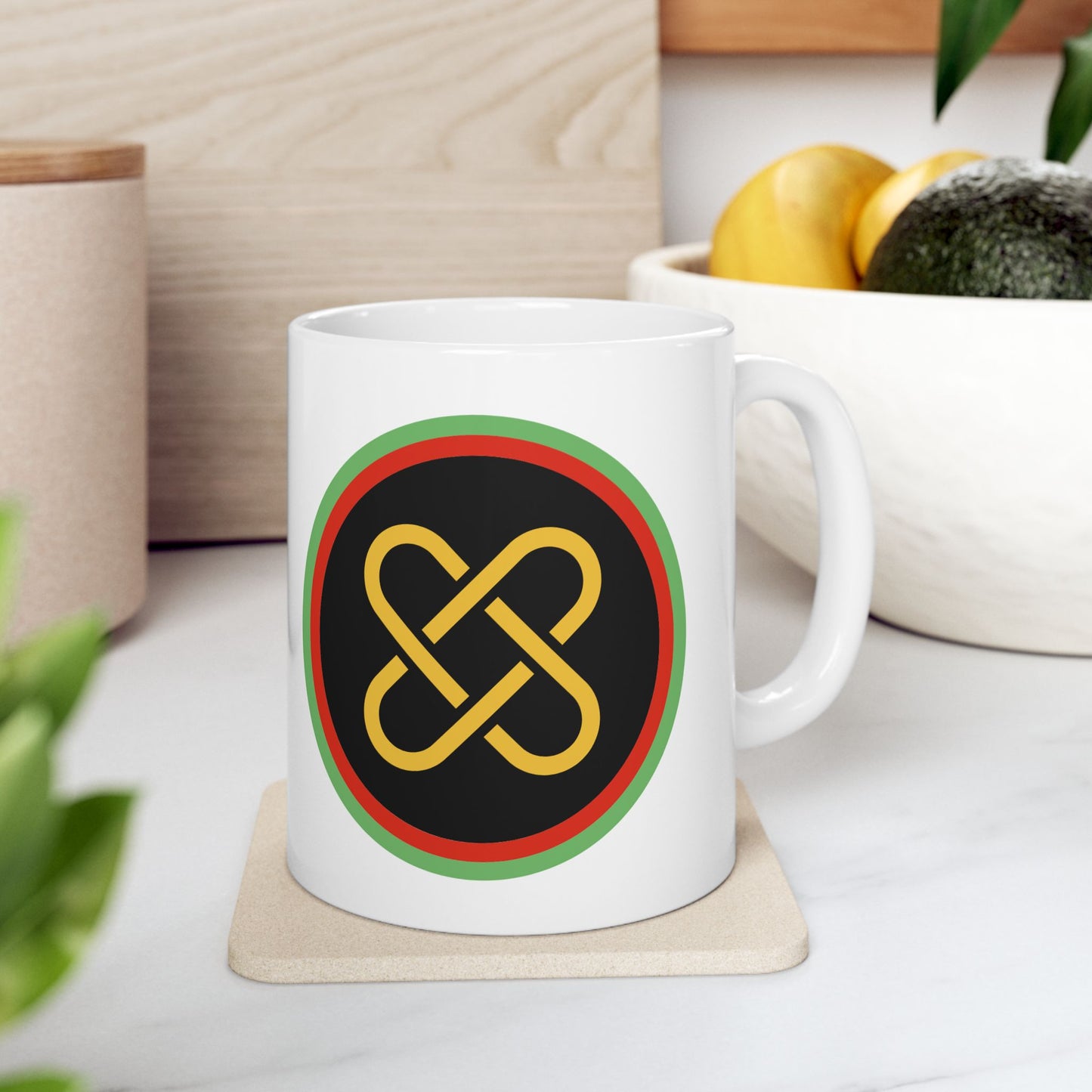 Umoja, Kwanzaa Celebration Mug, Festive Ceramic Cup, Holiday Drinkware, Unique Gift, 11oz