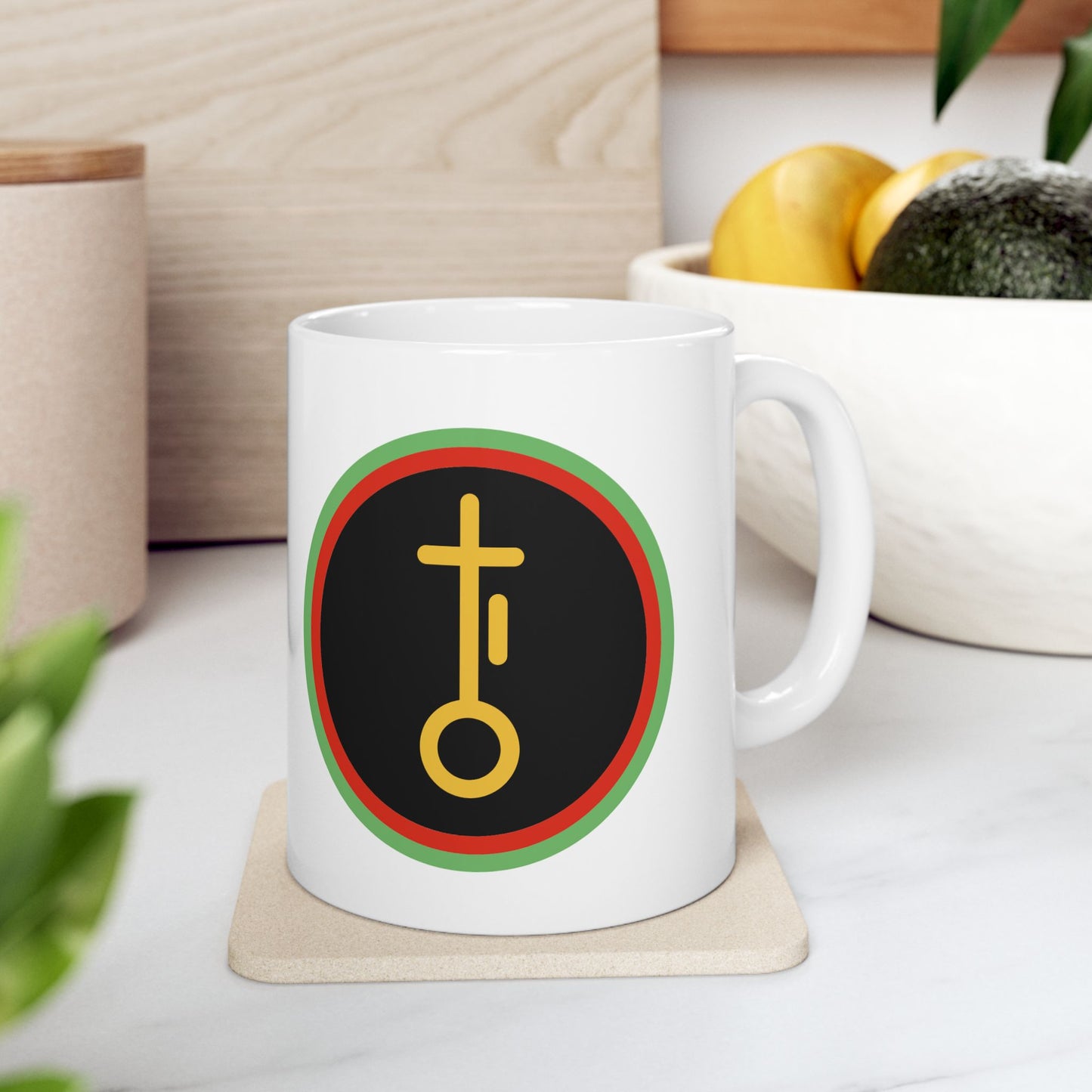 Nia, Kwanzaa Celebration Mug, Festive Ceramic Cup, Holiday Drinkware, Unique Gift, 11oz