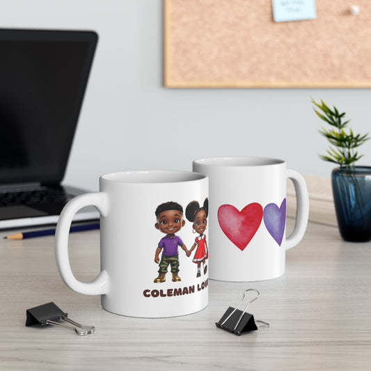 Coleman Love Themed Ceramic Mug, 11 oz. or 15 oz.