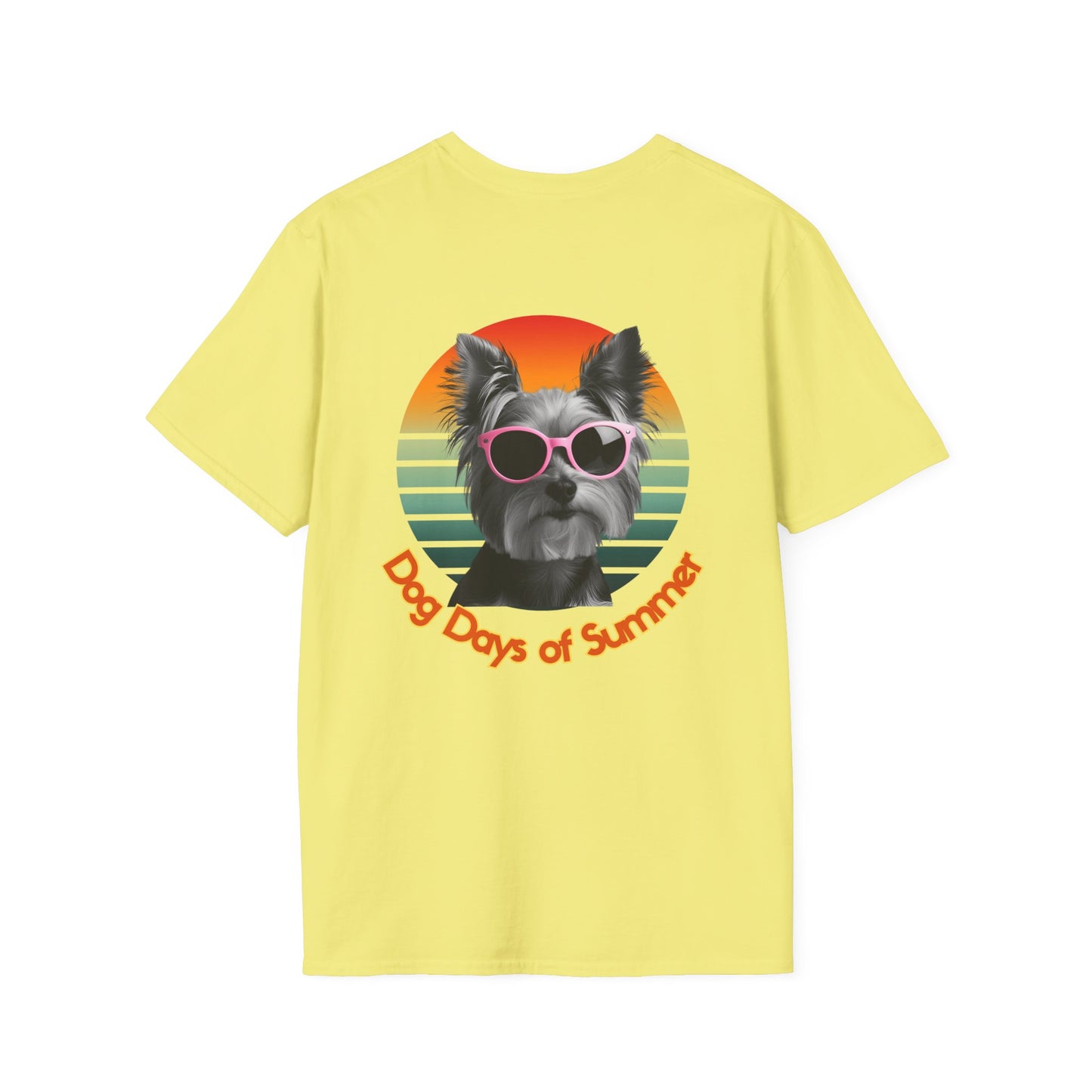 Yorkshire Terrier, Dog Days of Summer T-Shirt, Summer T-Shirt, Pet Lover Shirt, Funny Dog Tee, Unisex Graphic Tee, Dog-Themed Gift