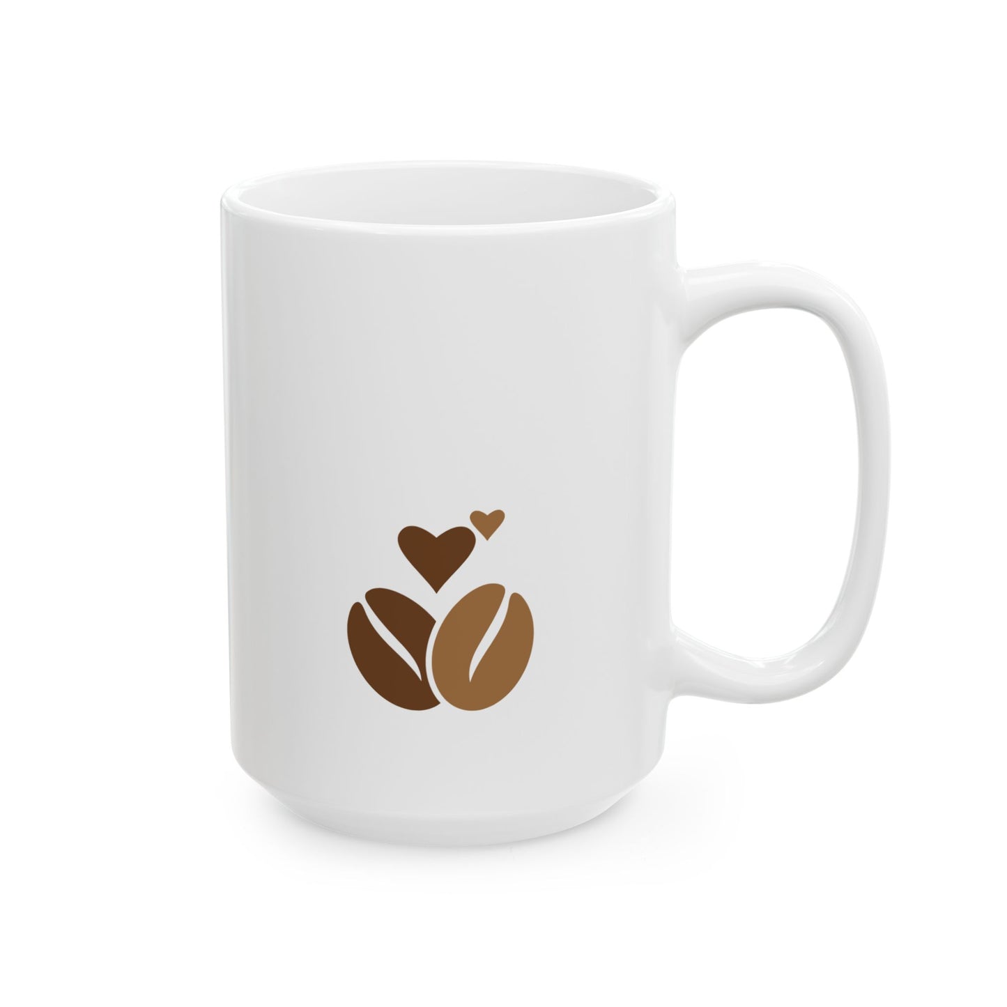 Coffee Lovers Ceramic Mug, (11oz, 15oz) - Cafe, Latte, Espresso, Cappuccino, Gift for Baristas, Birthday Present, Kitchen Decor, Christmas